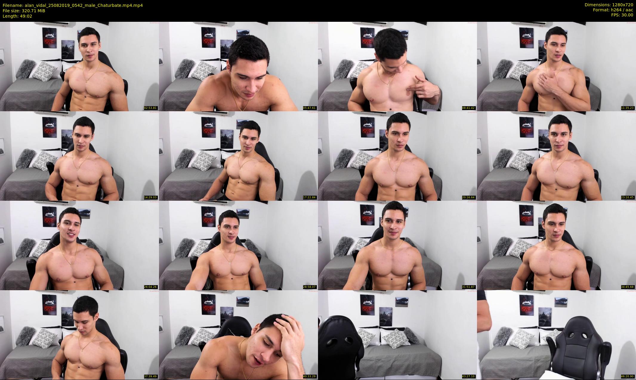 alan_vidal — 50 minute Chaturbate male cam show recording, 720p, Aug 25, 2019