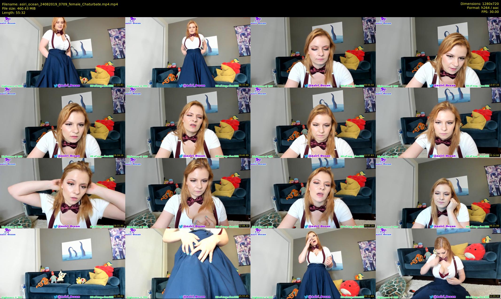 asiri_ocean — 56 minute Chaturbate female cam show recording, 720p, Aug 24, 2019
