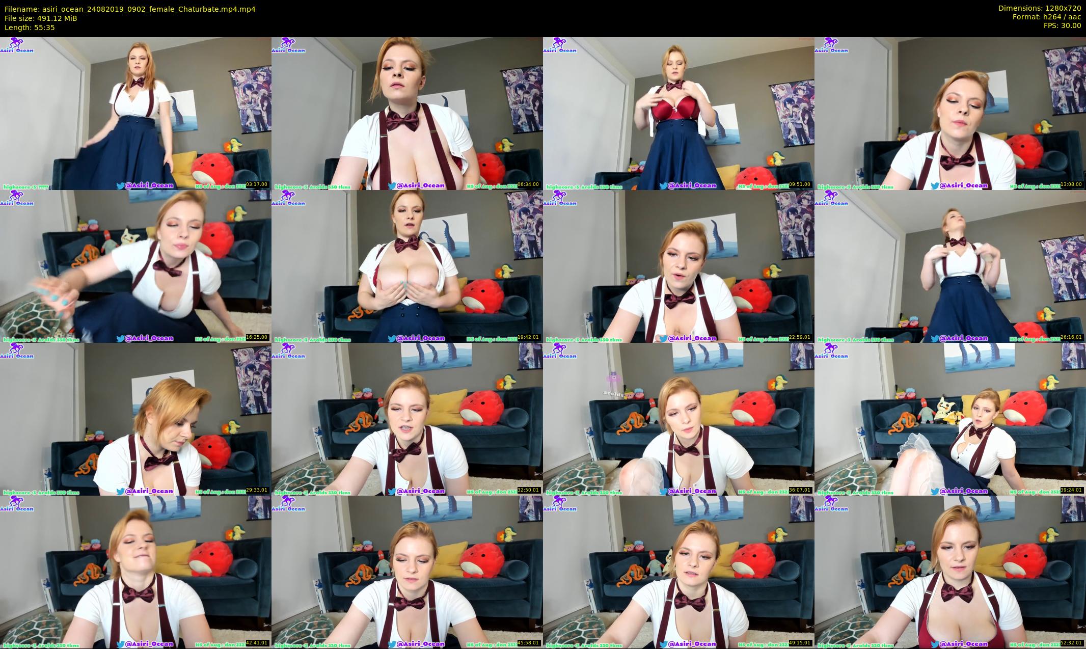 asiri_ocean — 56 minute Chaturbate female cam show recording, 720p, Aug 24, 2019