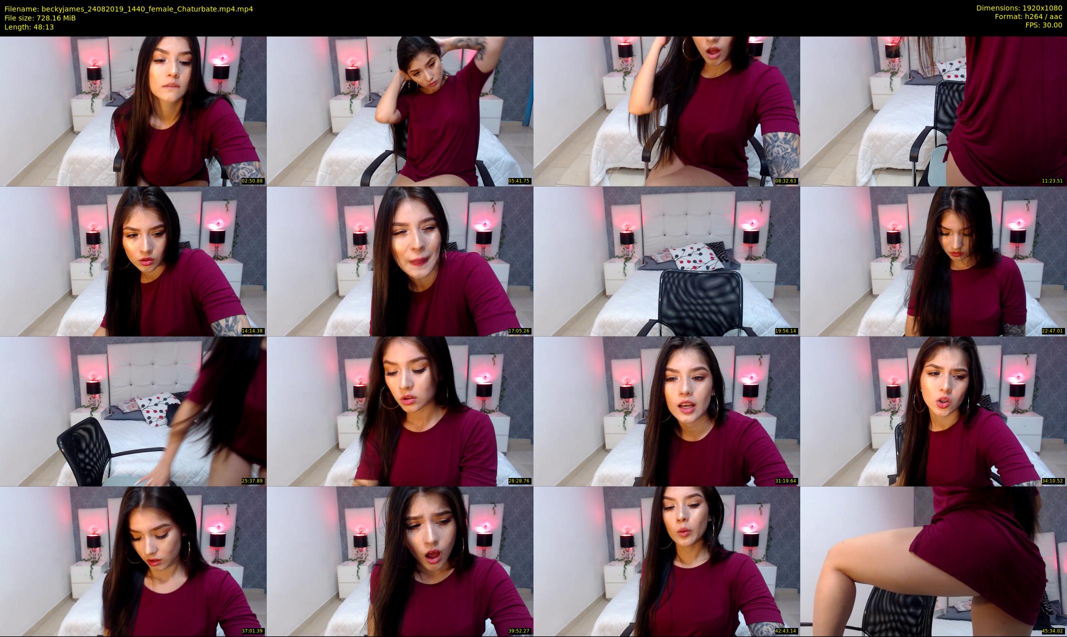 beckyjames — 49 minute Chaturbate female cam show recording, 1080p, Aug 24, 2019