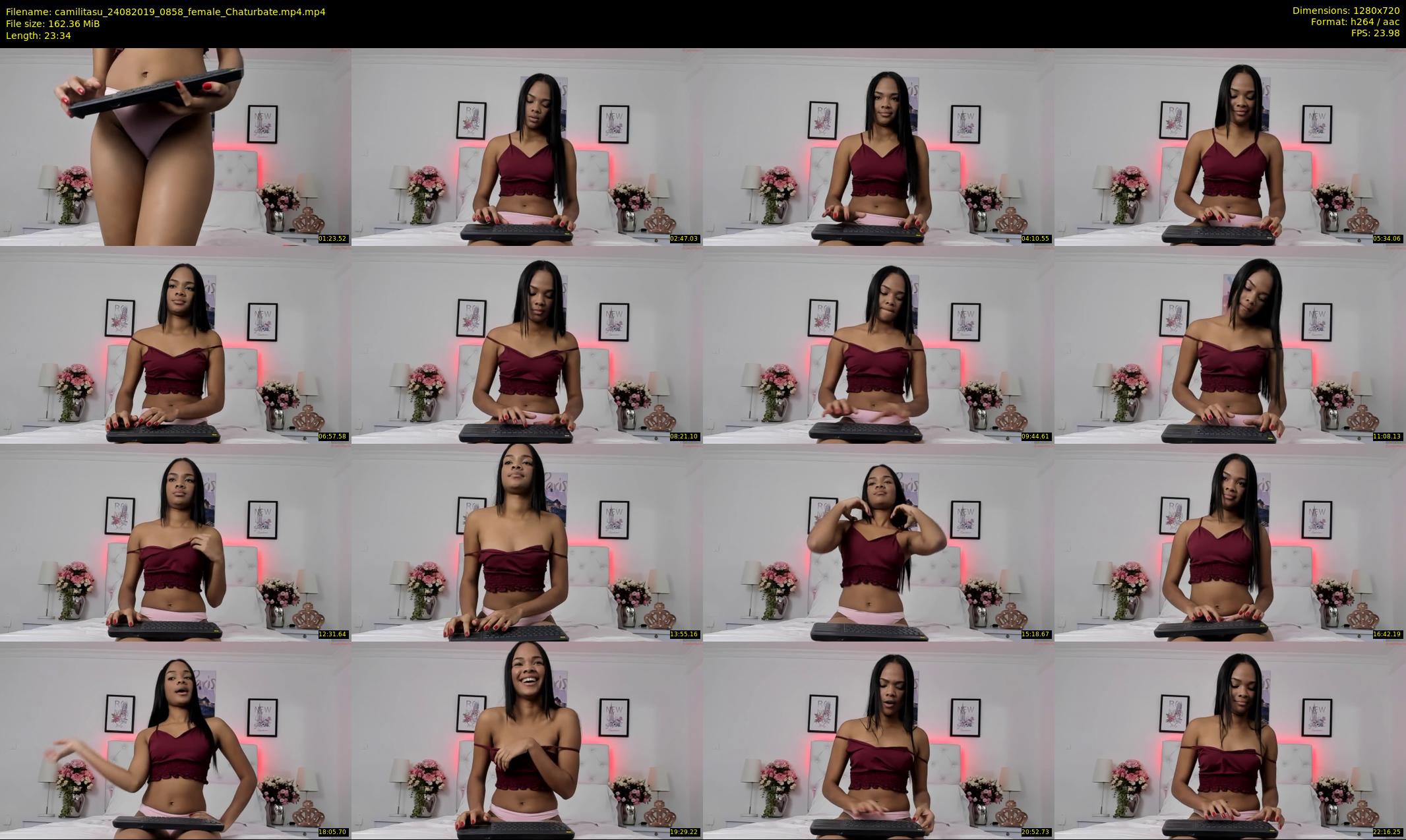 camilitasu — 24 minute Chaturbate female cam show recording, 720p, Aug 24, 2019