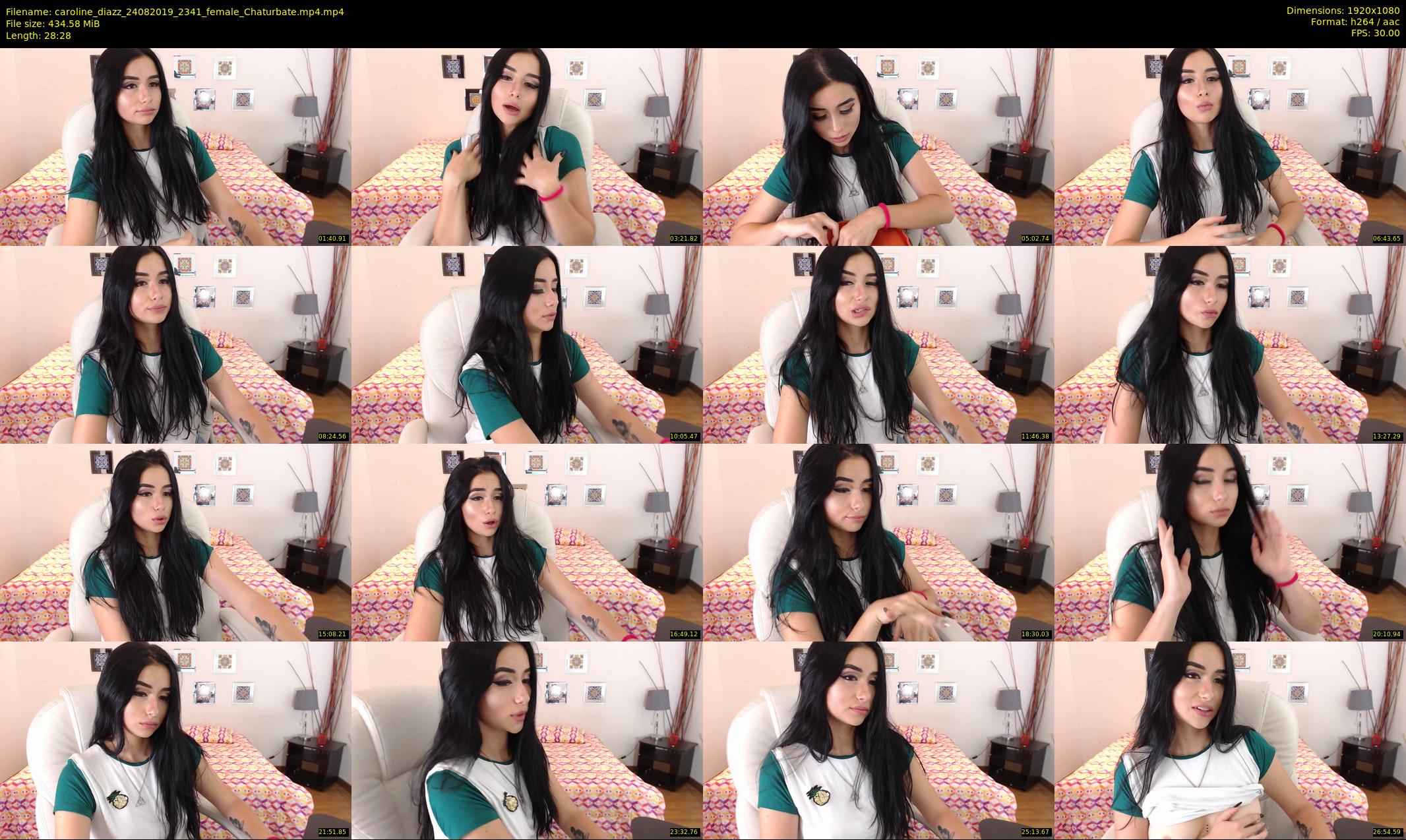caroline_diazz — 29 minute Chaturbate female cam show recording, 1080p, Aug 24, 2019