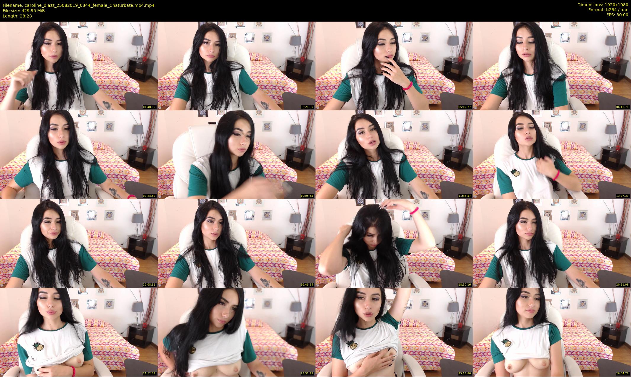 caroline_diazz — 29 minute Chaturbate female cam show recording, 1080p, Aug 25, 2019