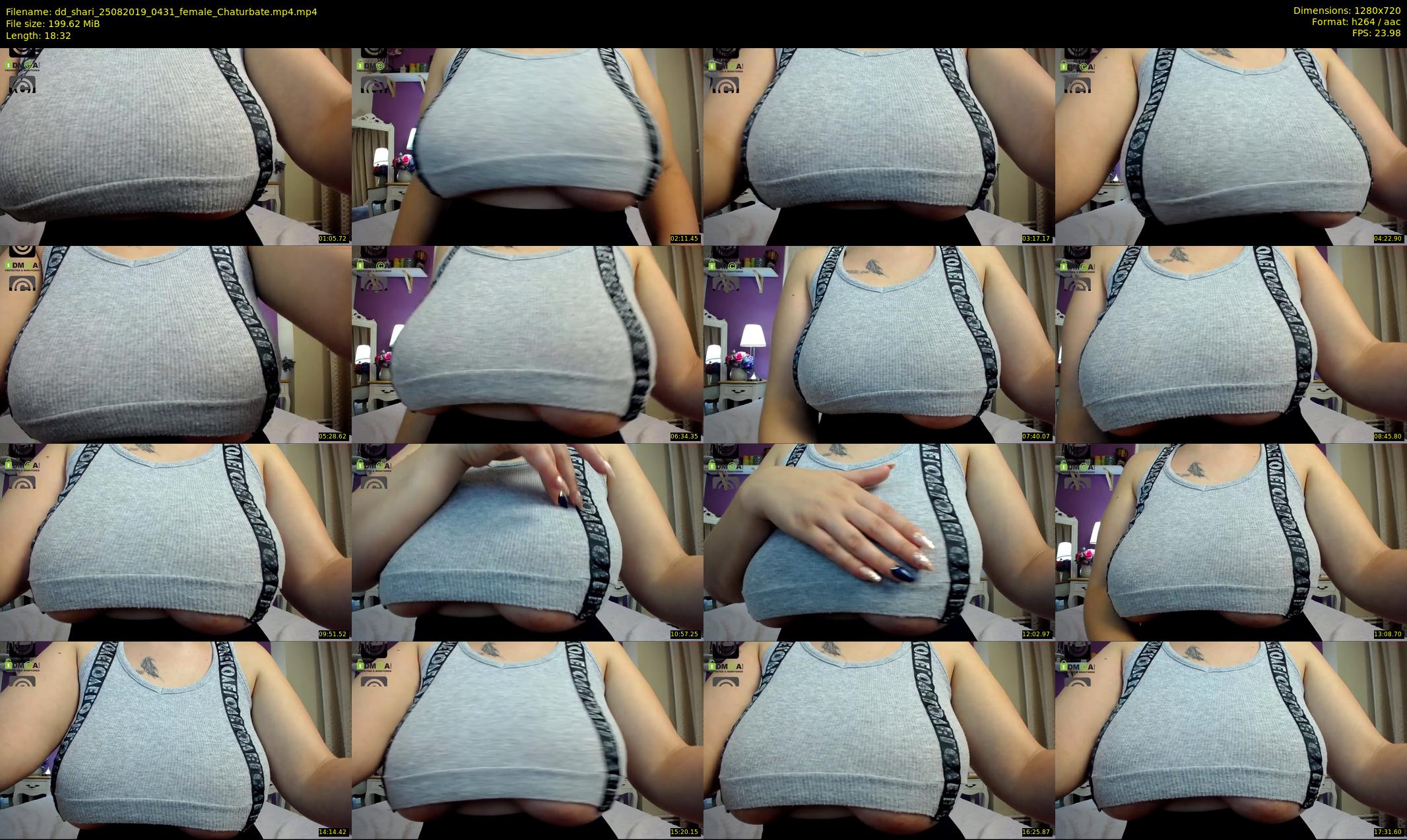 dd_shari — 19 minute Chaturbate female cam show recording, 720p, Aug 25, 2019
