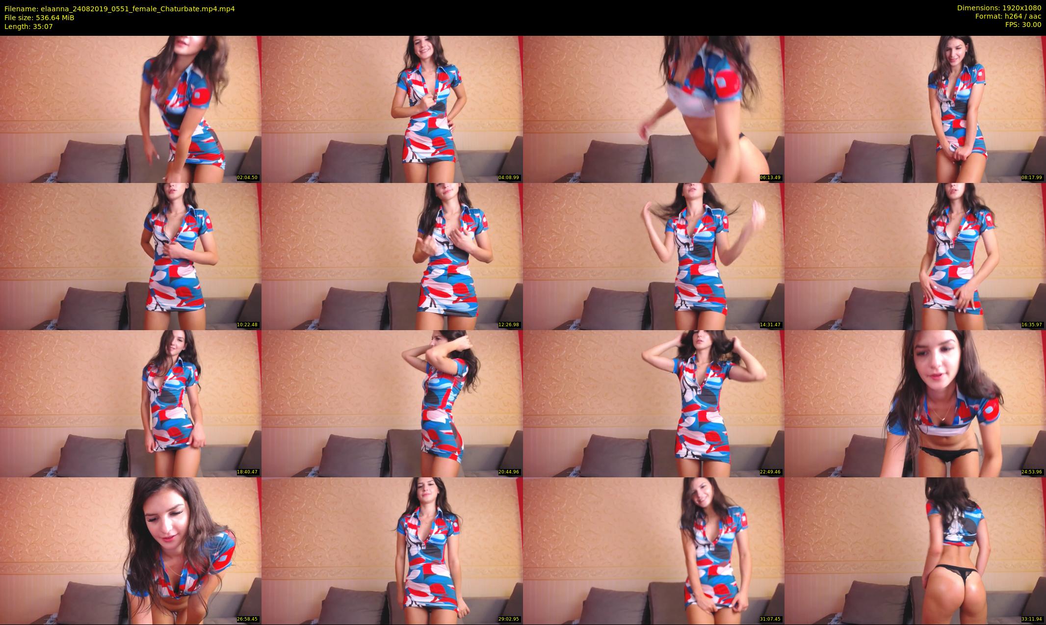 elaanna — 36 minute Chaturbate female cam show recording, 1080p, Aug 24, 2019