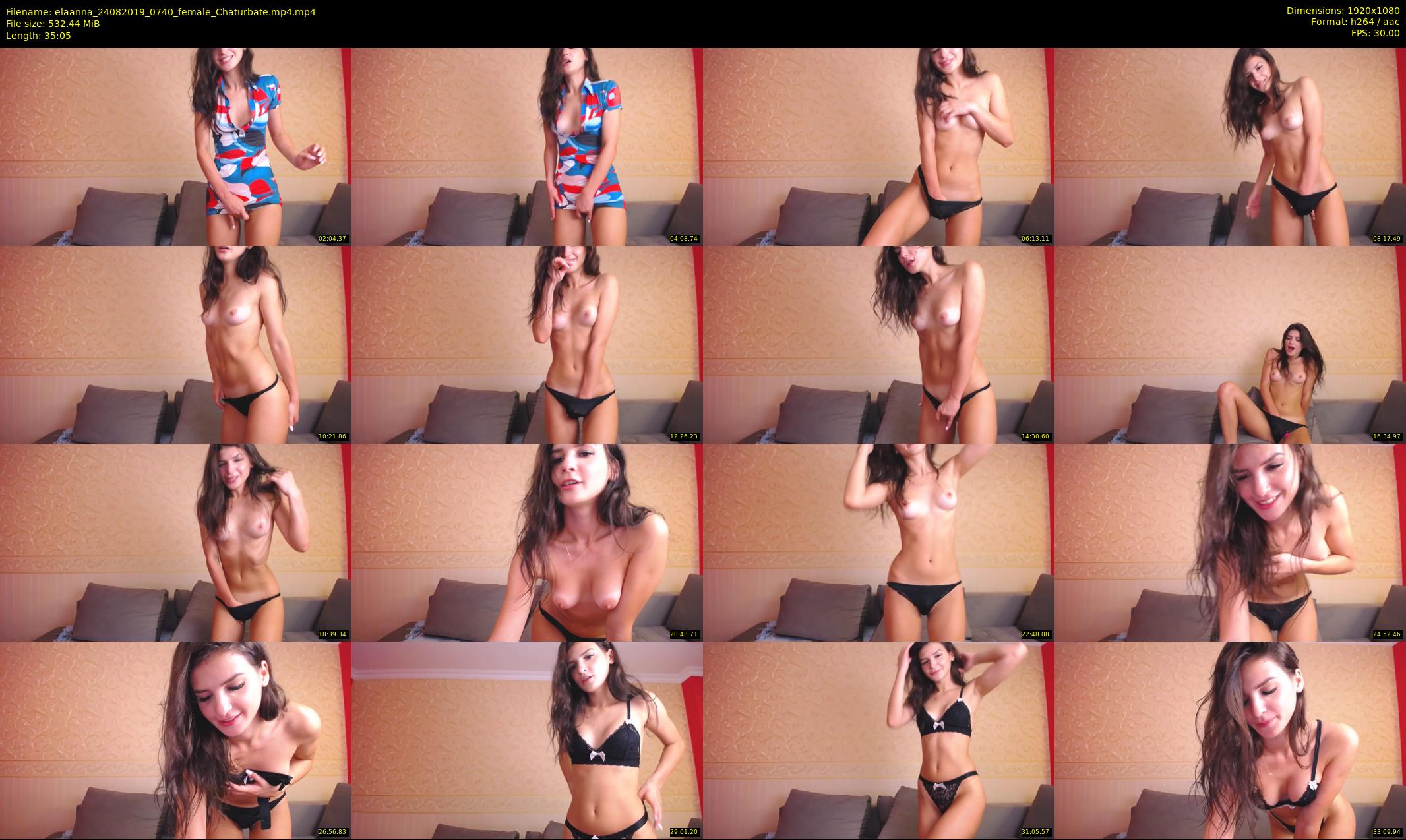 elaanna — 36 minute Chaturbate female cam show recording, 1080p, Aug 24, 2019