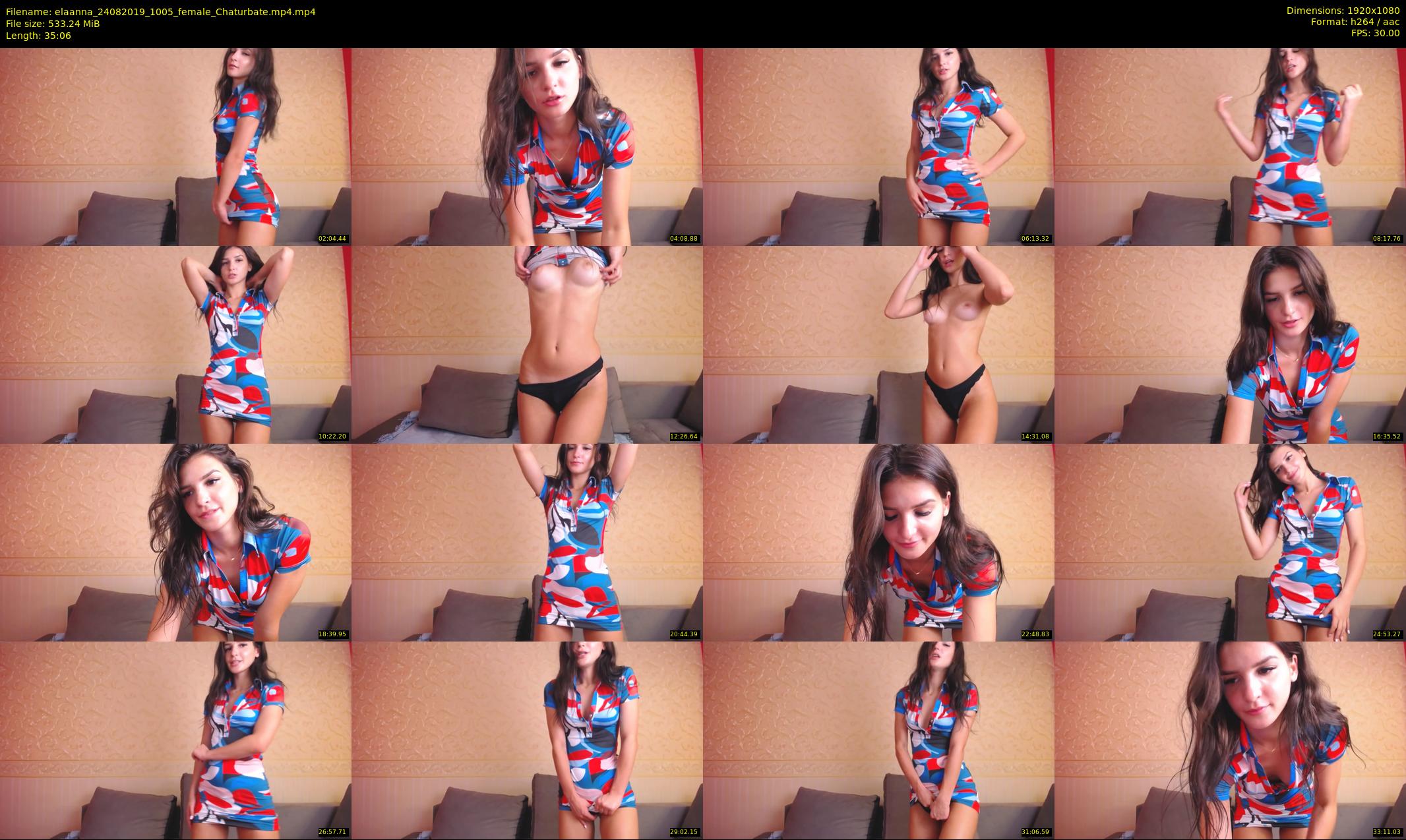 elaanna — 36 minute Chaturbate female cam show recording, 1080p, Aug 24, 2019