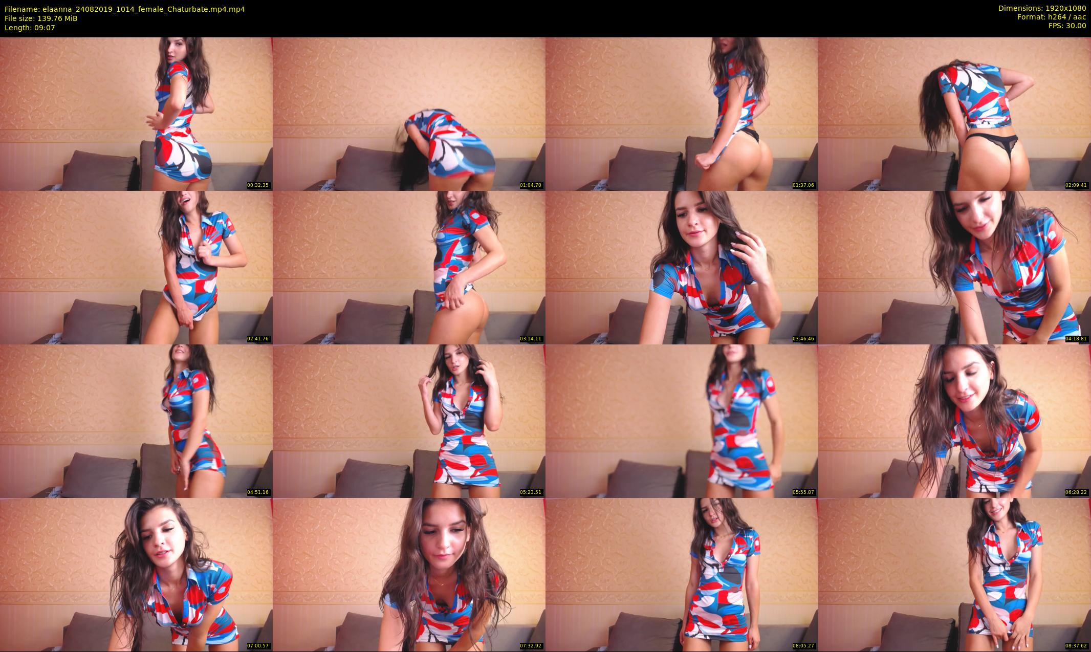 elaanna — 10 minute Chaturbate female cam show recording, 1080p, Aug 24, 2019