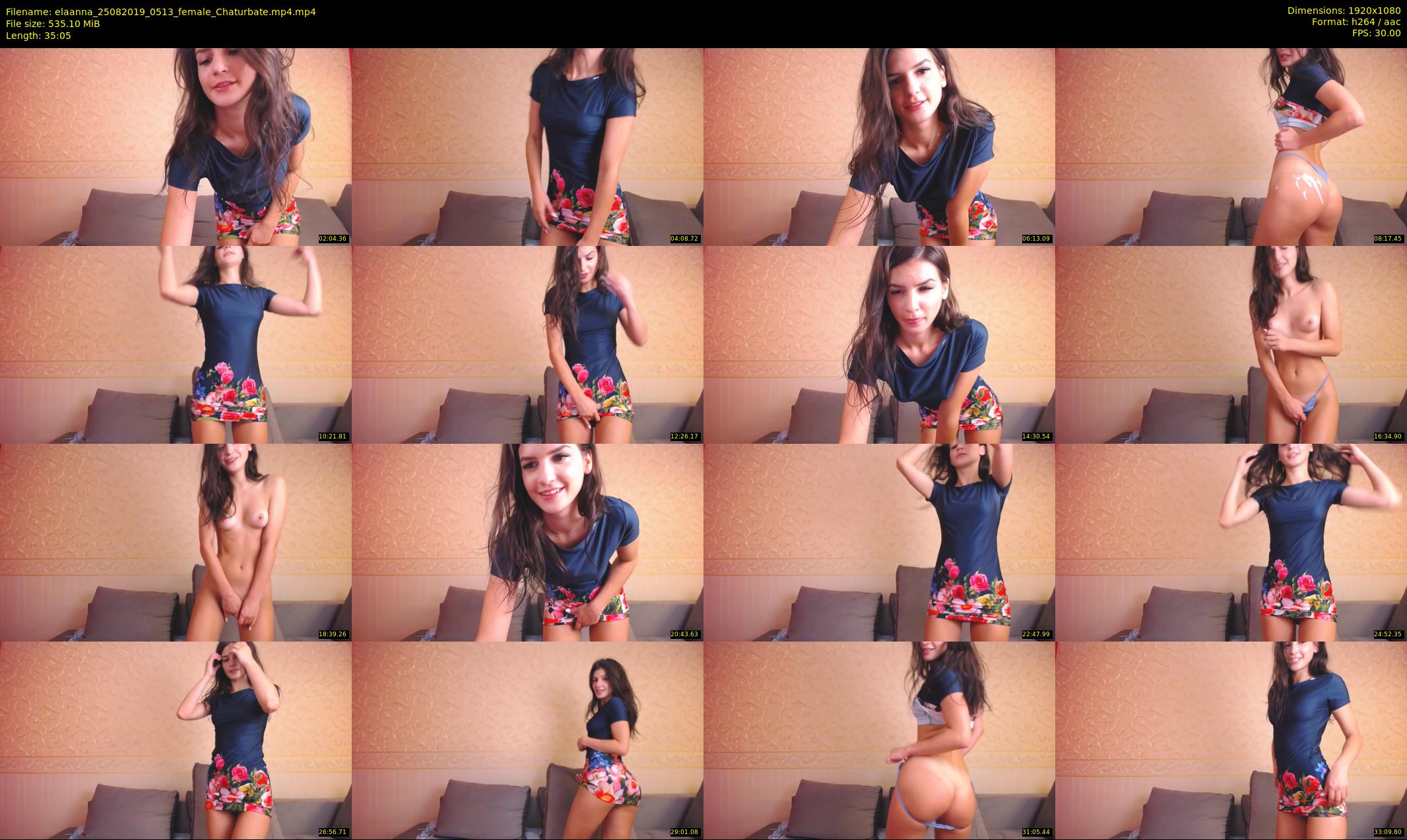 elaanna — 36 minute Chaturbate female cam show recording, 1080p, Aug 25, 2019