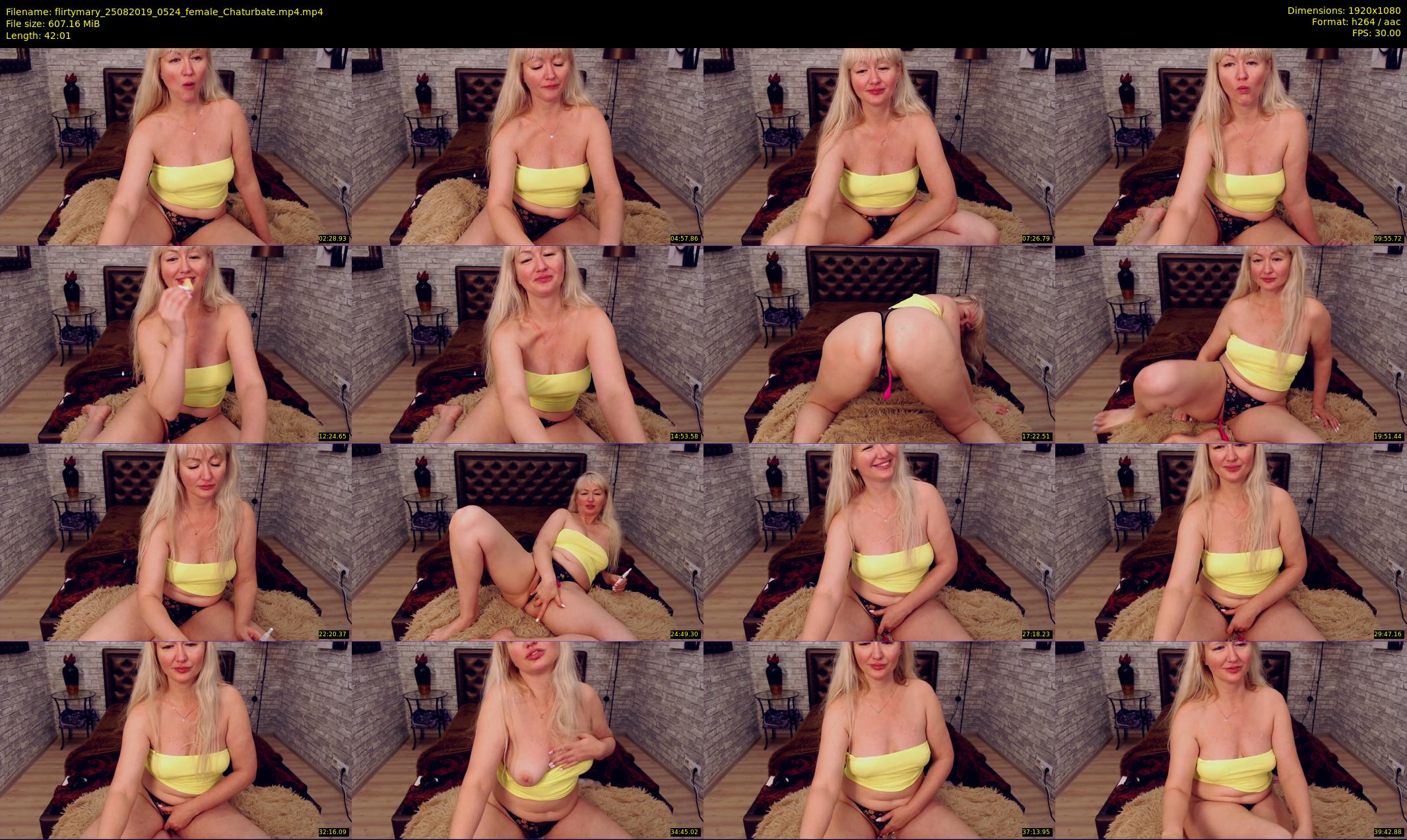 flirtymary — 43 minute Chaturbate female cam show recording, 1080p, Aug 25, 2019