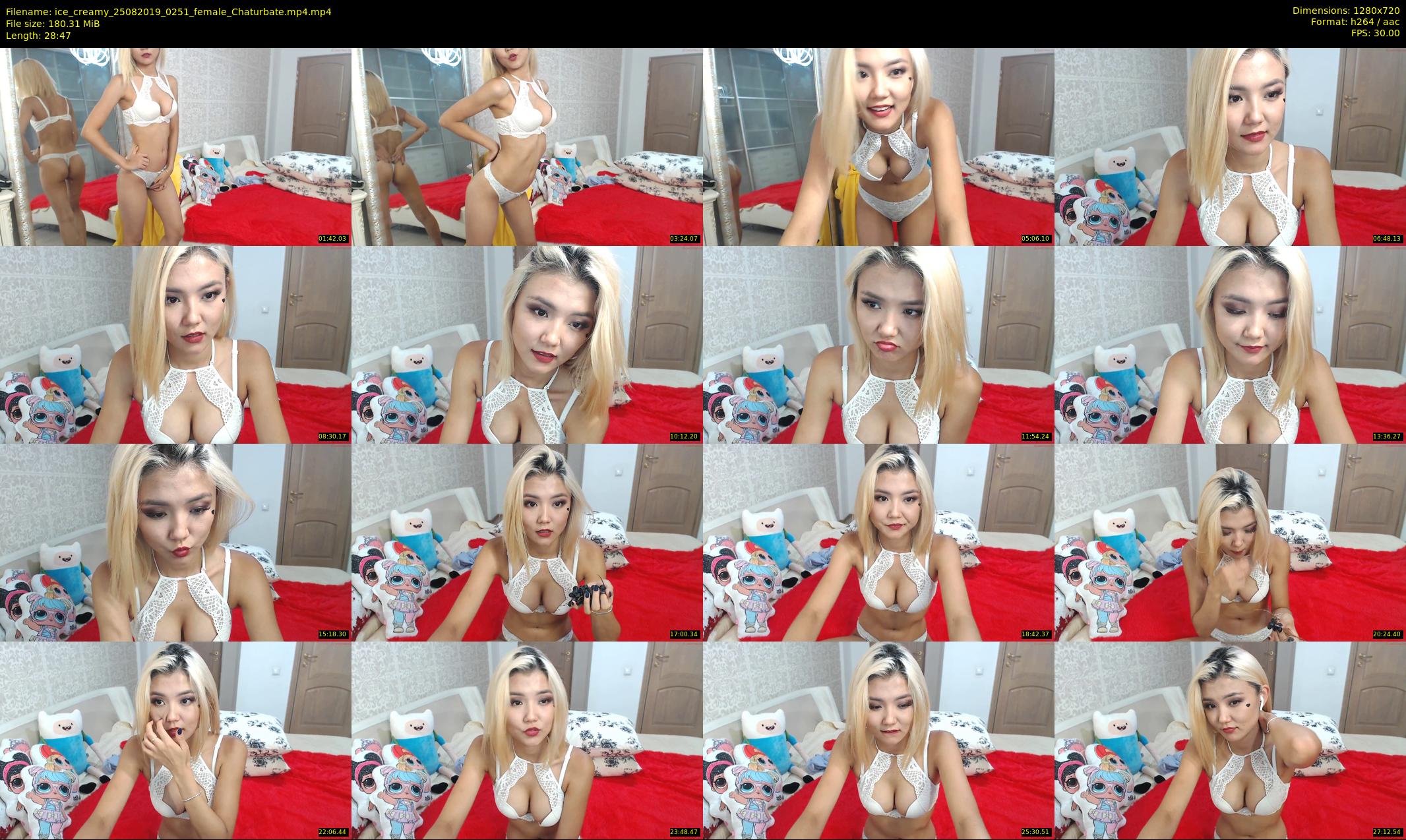 ice_creamy — 29 minute Chaturbate female cam show recording, 720p, Aug 25, 2019