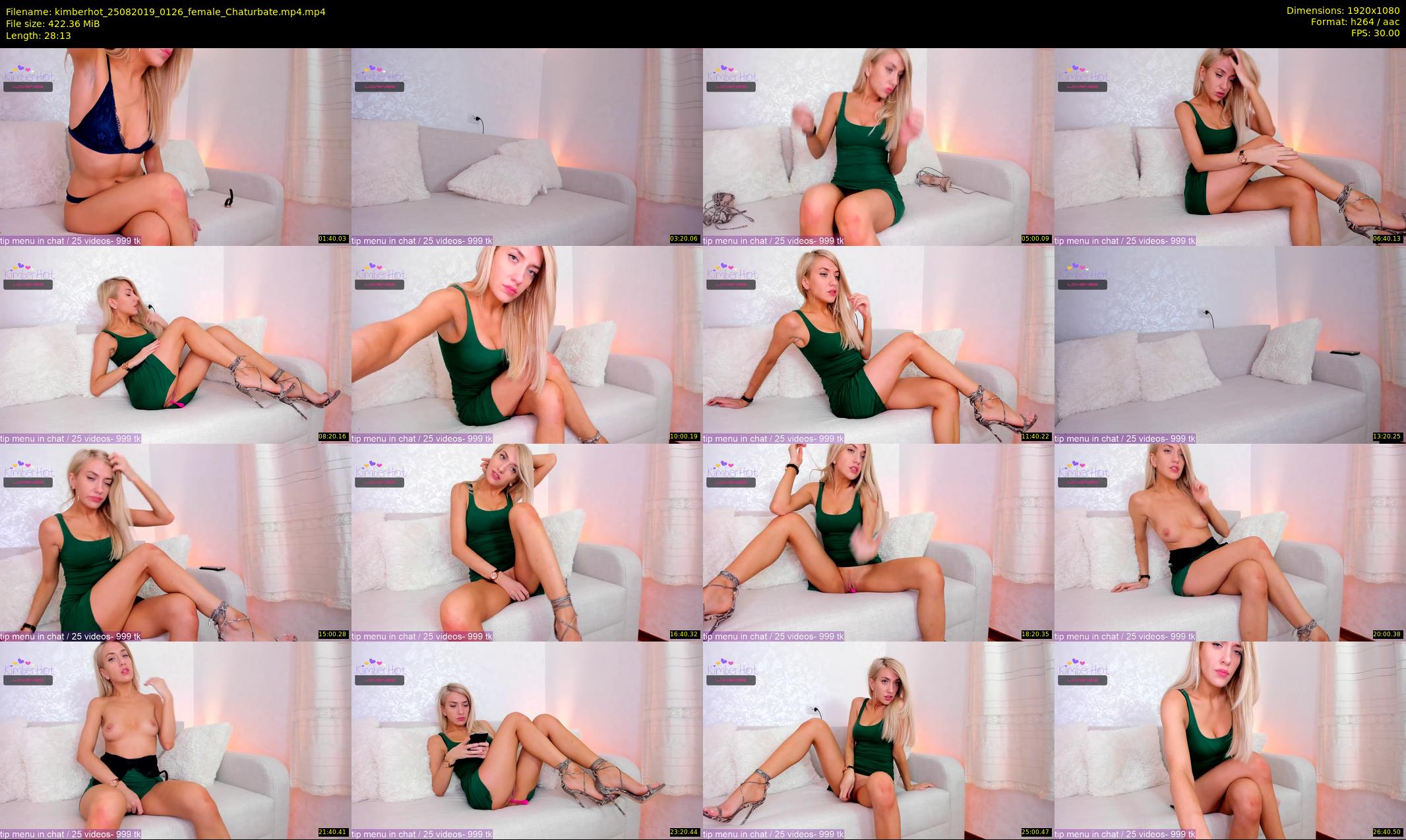 kimberhot — 29 minute Chaturbate female cam show recording, 1080p, Aug 25, 2019