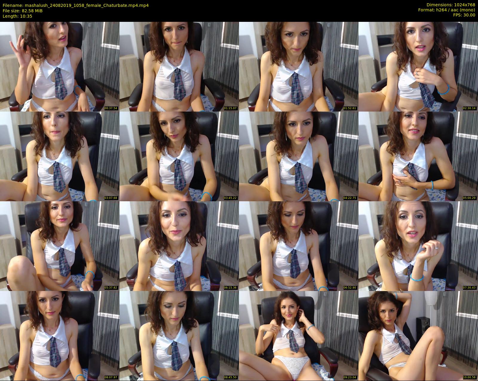 mashalush — 11 minute Chaturbate female cam show recording, 720p, Aug 24, 2019