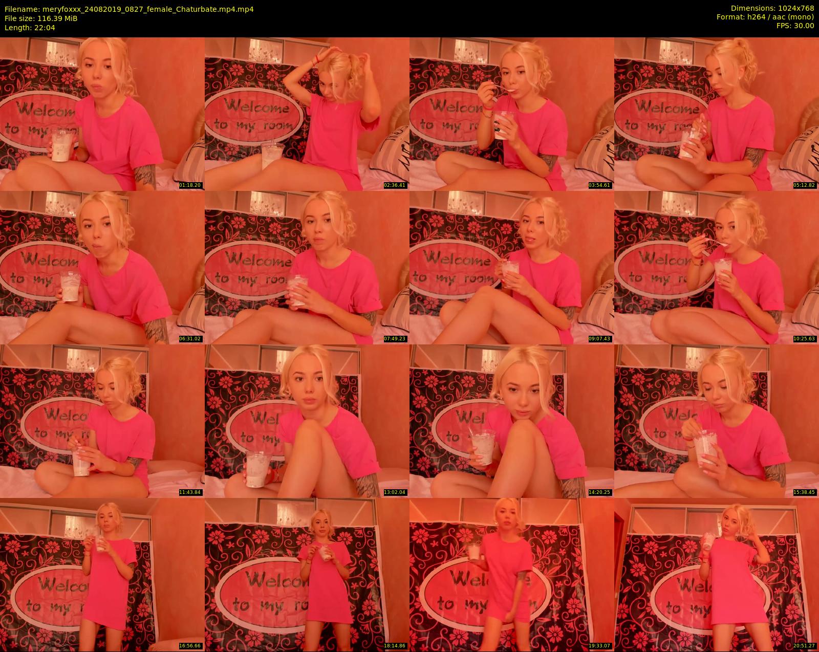 meryfoxxx — 23 minute Chaturbate female cam show recording, 720p, Aug 24, 2019