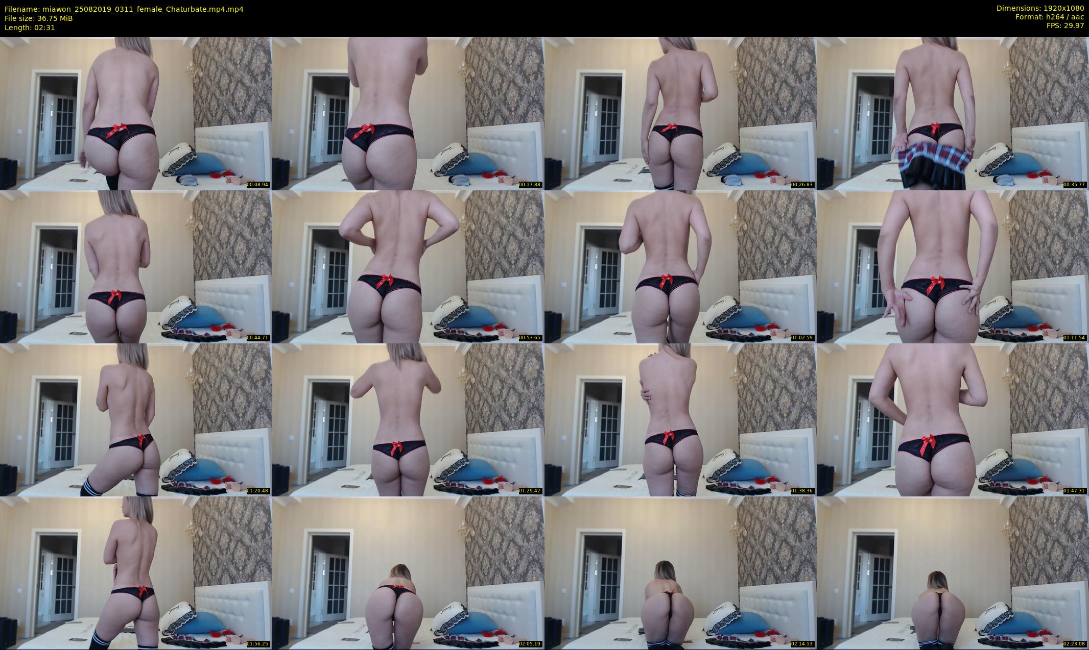miawon — 3 minute Chaturbate female cam show recording, 1080p, Aug 25, 2019