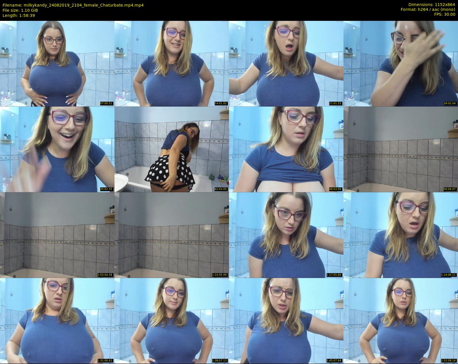milkykandy — 119 minute Chaturbate female cam show recording, 720p, Aug 24, 2019