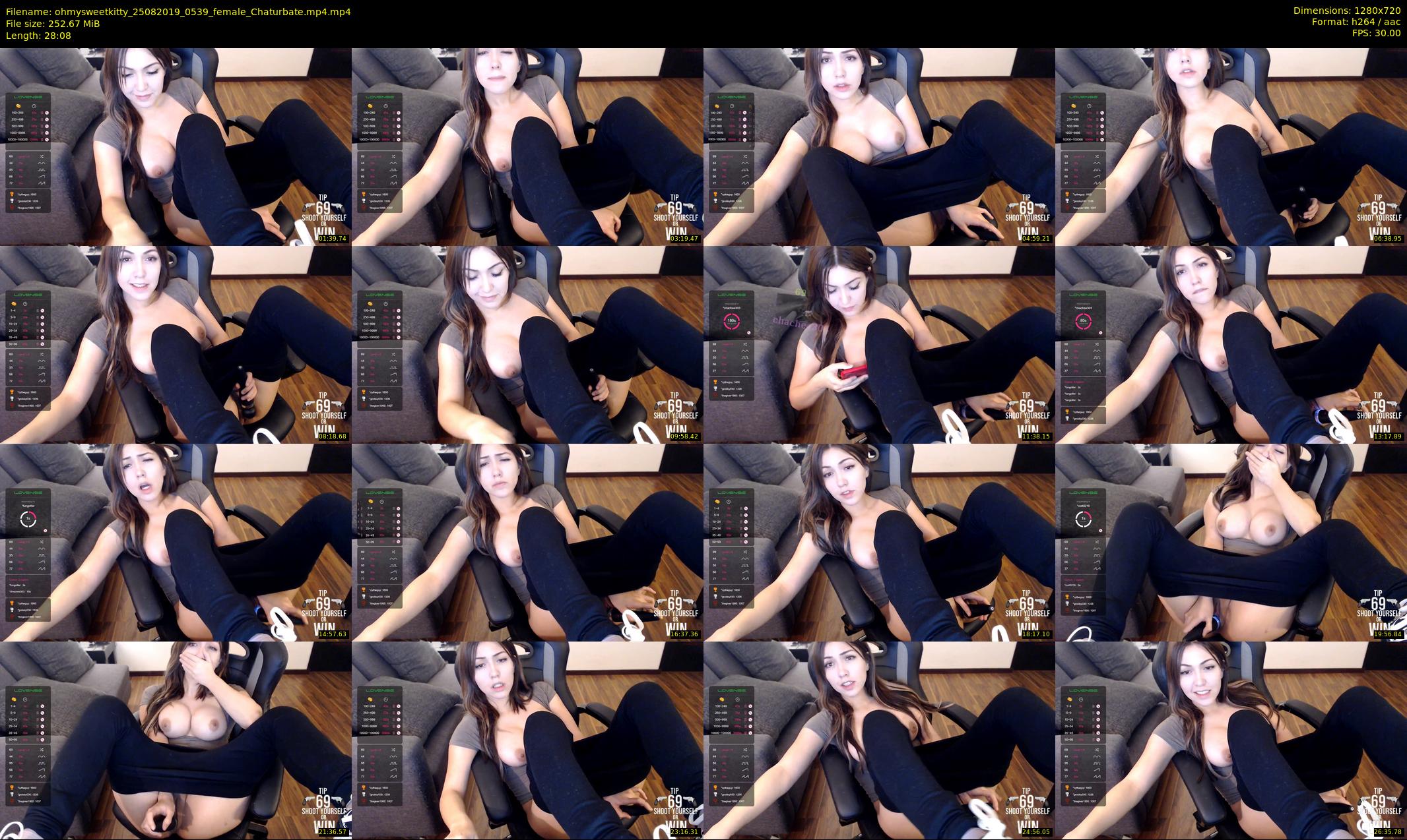 ohmysweetkitty — 29 minute Chaturbate female cam show recording, 720p, Aug 25, 2019
