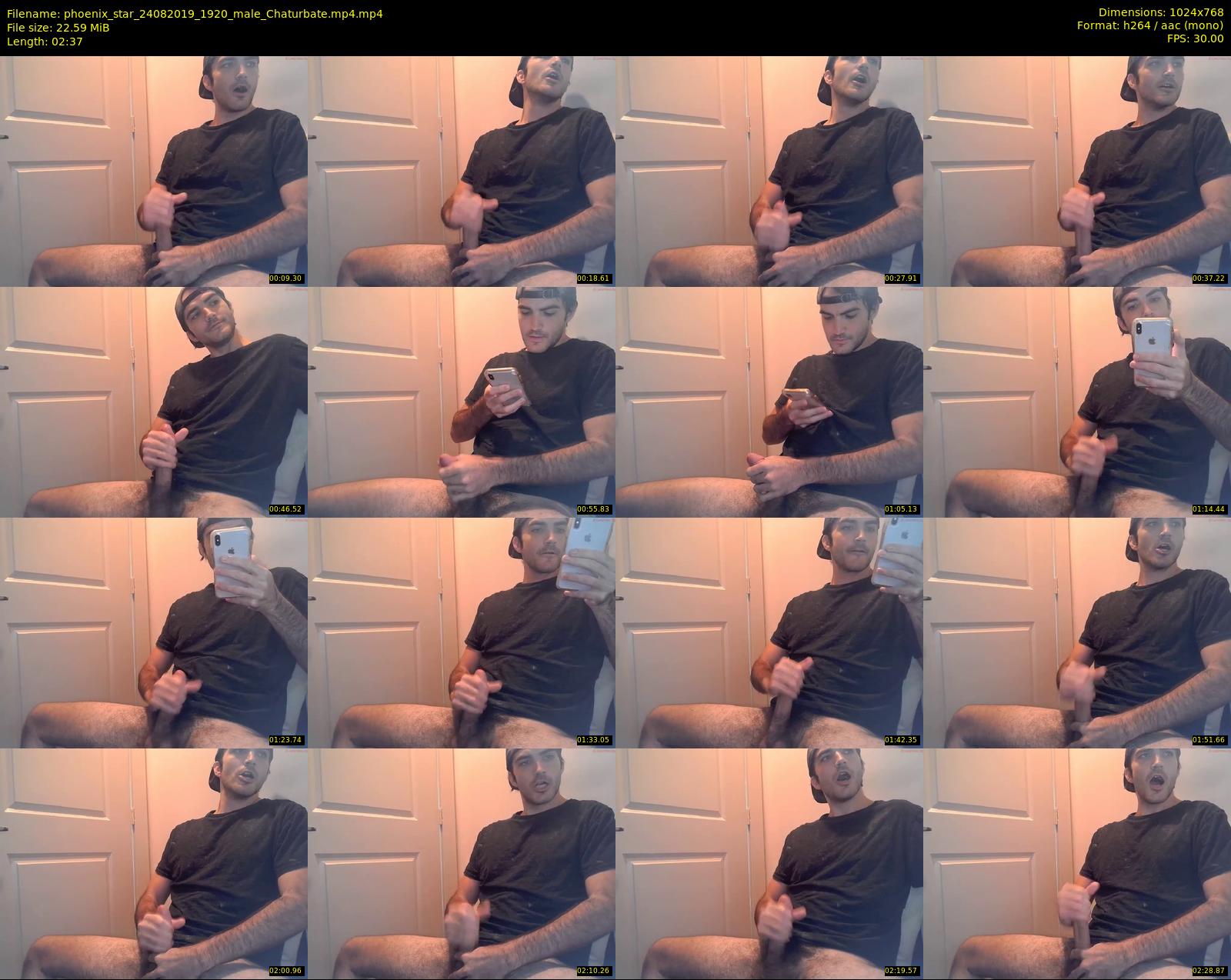 phoenix_star — 3 minute Chaturbate male cam show recording, 720p, Aug 24, 2019