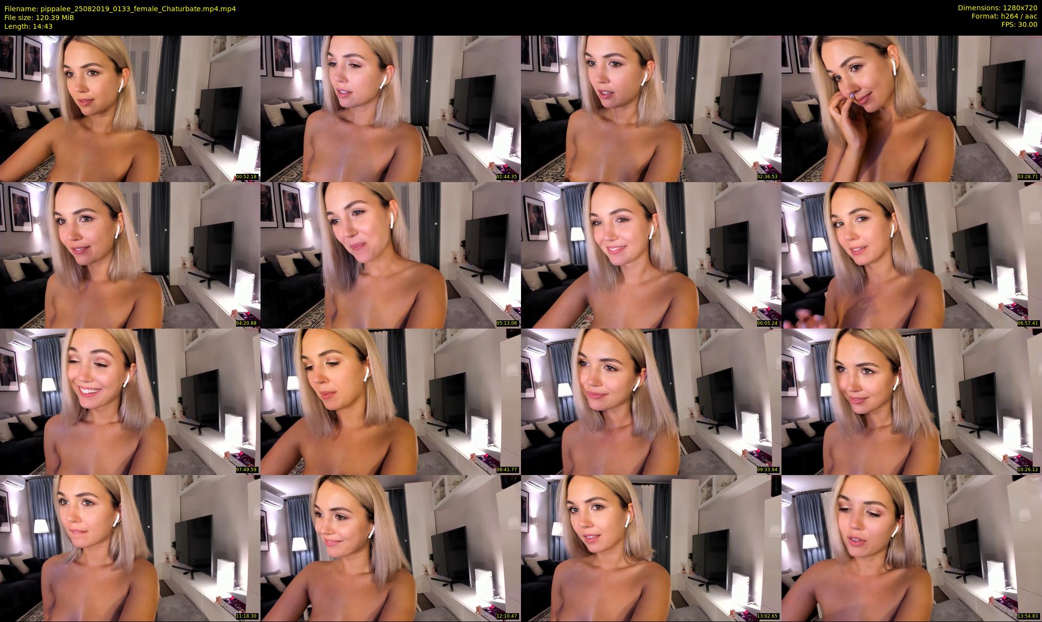 pippalee — 15 minute Chaturbate female cam show recording, 720p, Aug 25, 2019