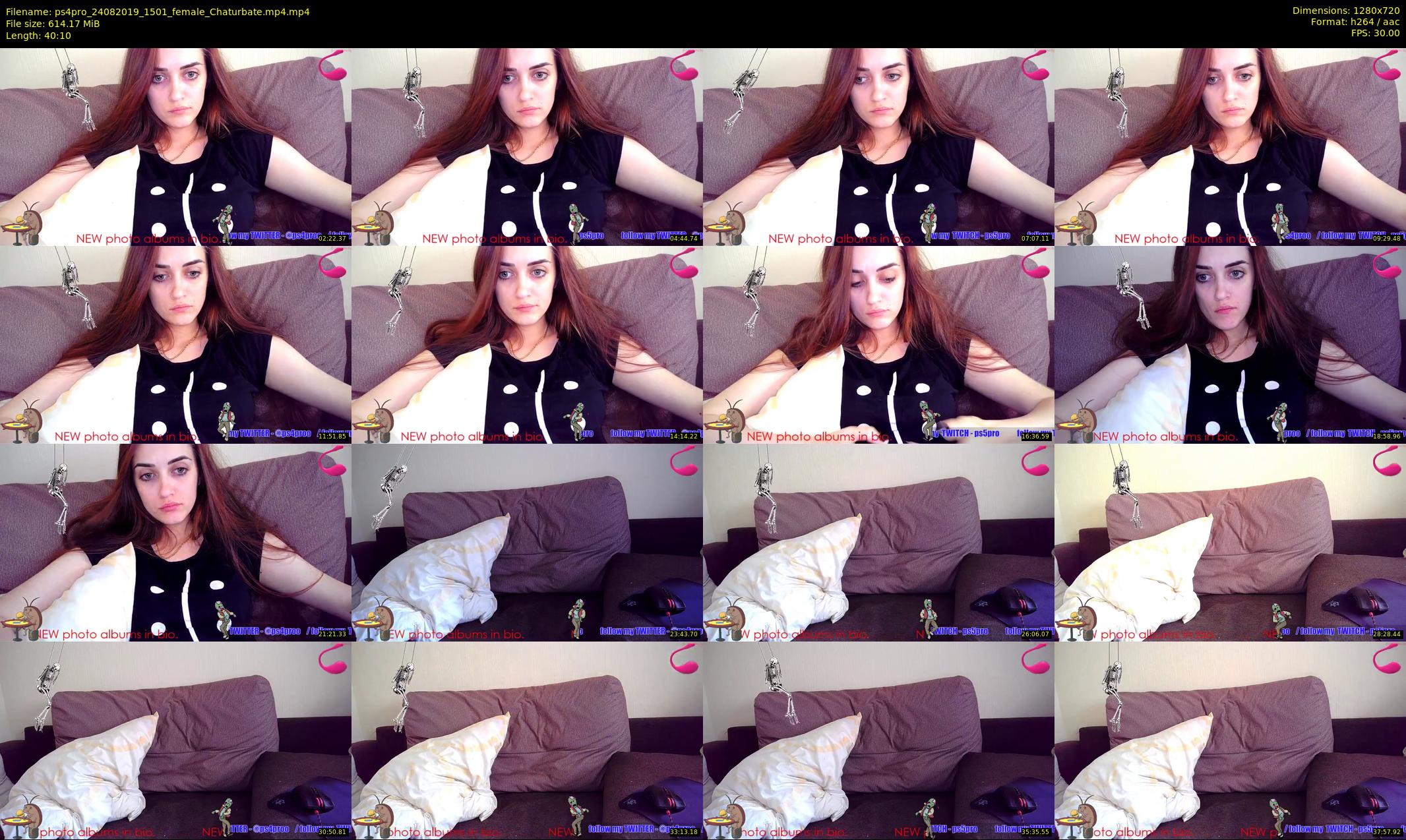 ps4pro — 41 minute Chaturbate female cam show recording, 720p, Aug 24, 2019