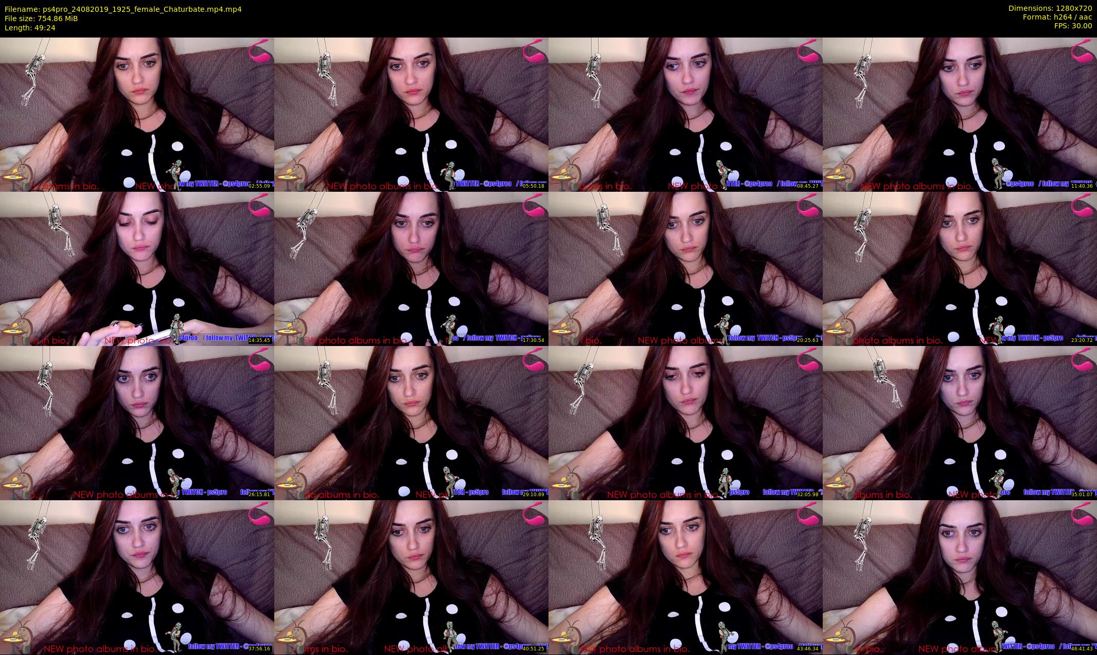 ps4pro — 50 minute Chaturbate female cam show recording, 720p, Aug 24, 2019