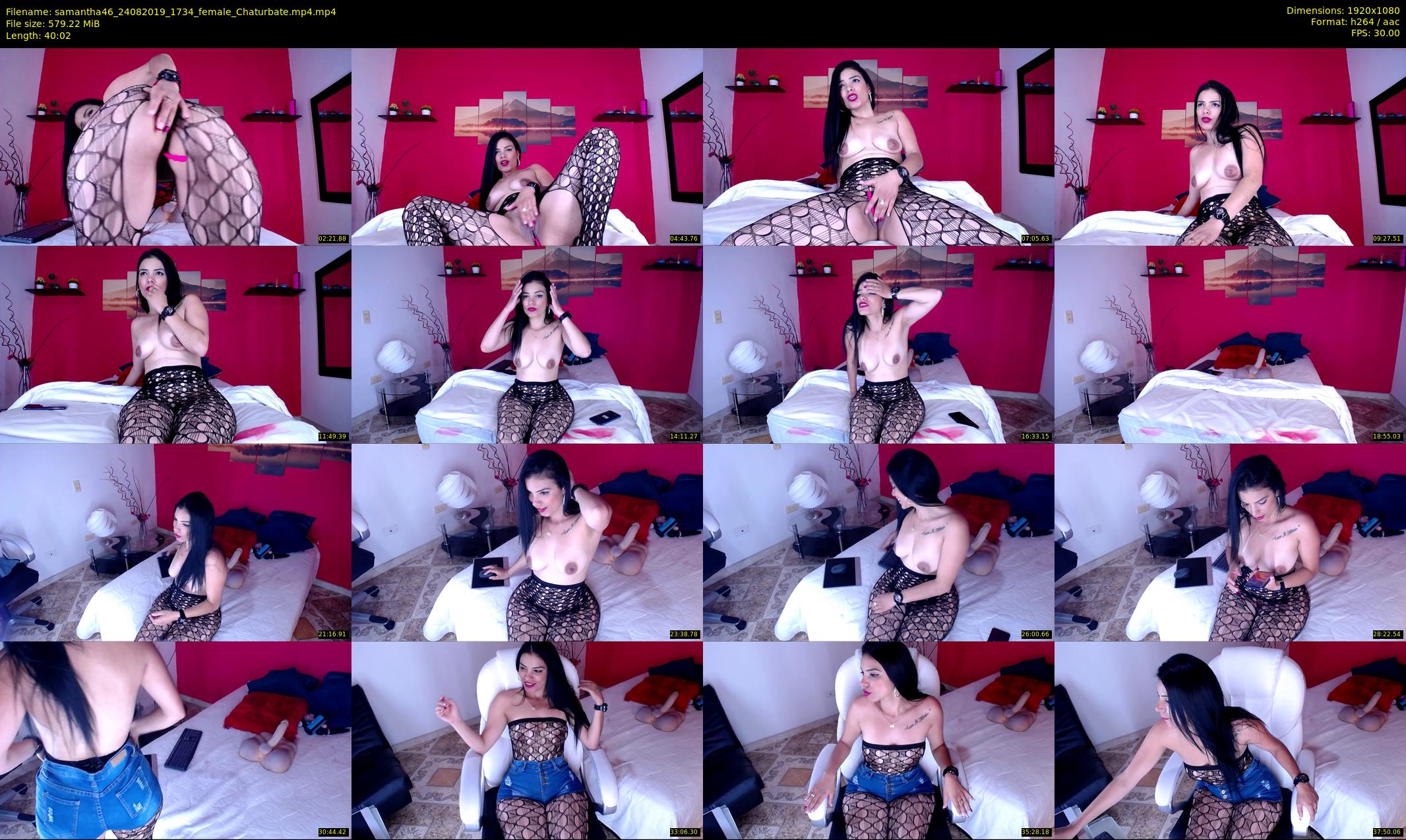 samantha46 — 41 minute Chaturbate female cam show recording, 1080p, Aug 24, 2019
