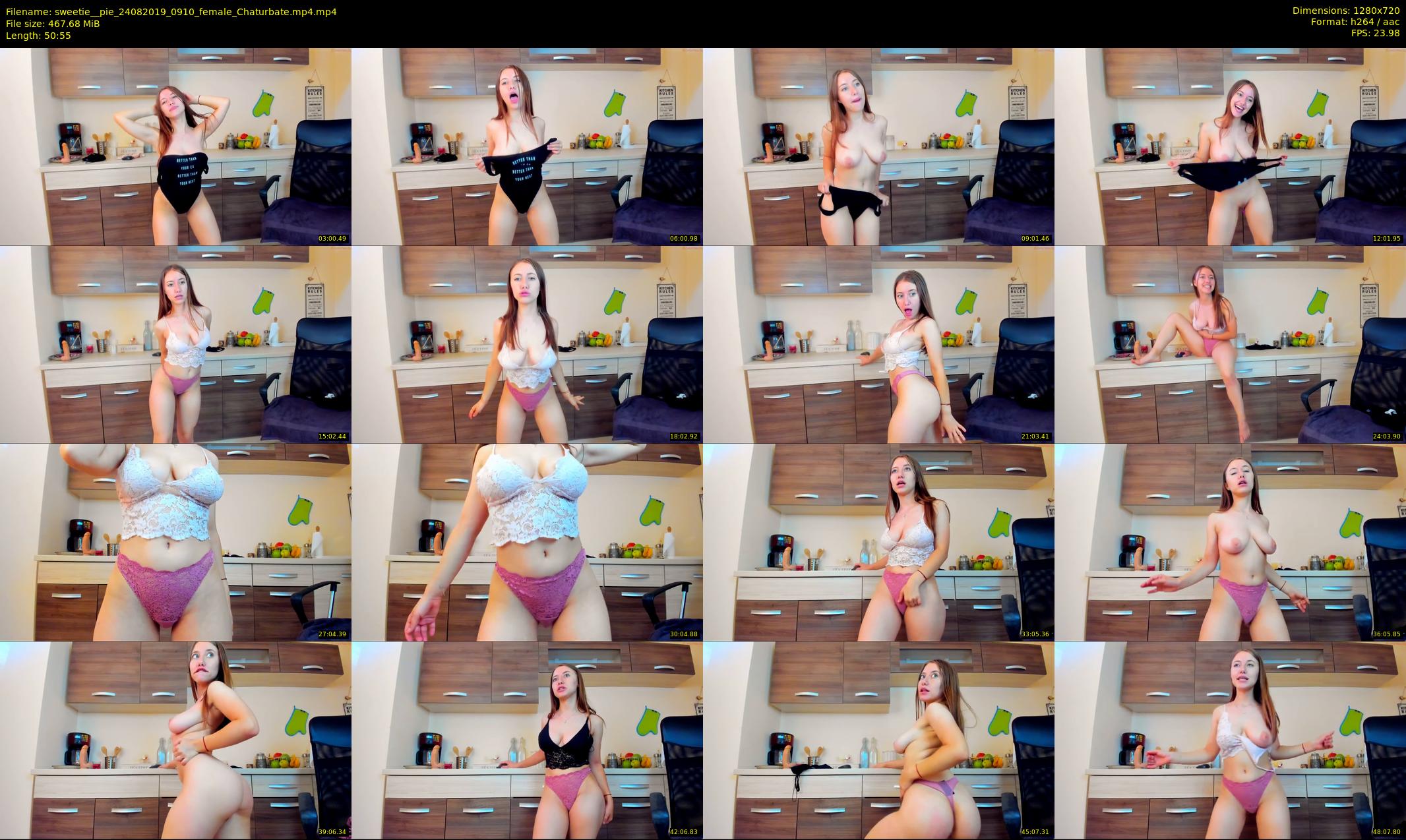 sweetie__pie — 51 minute Chaturbate female cam show recording, 720p, Aug 24, 2019