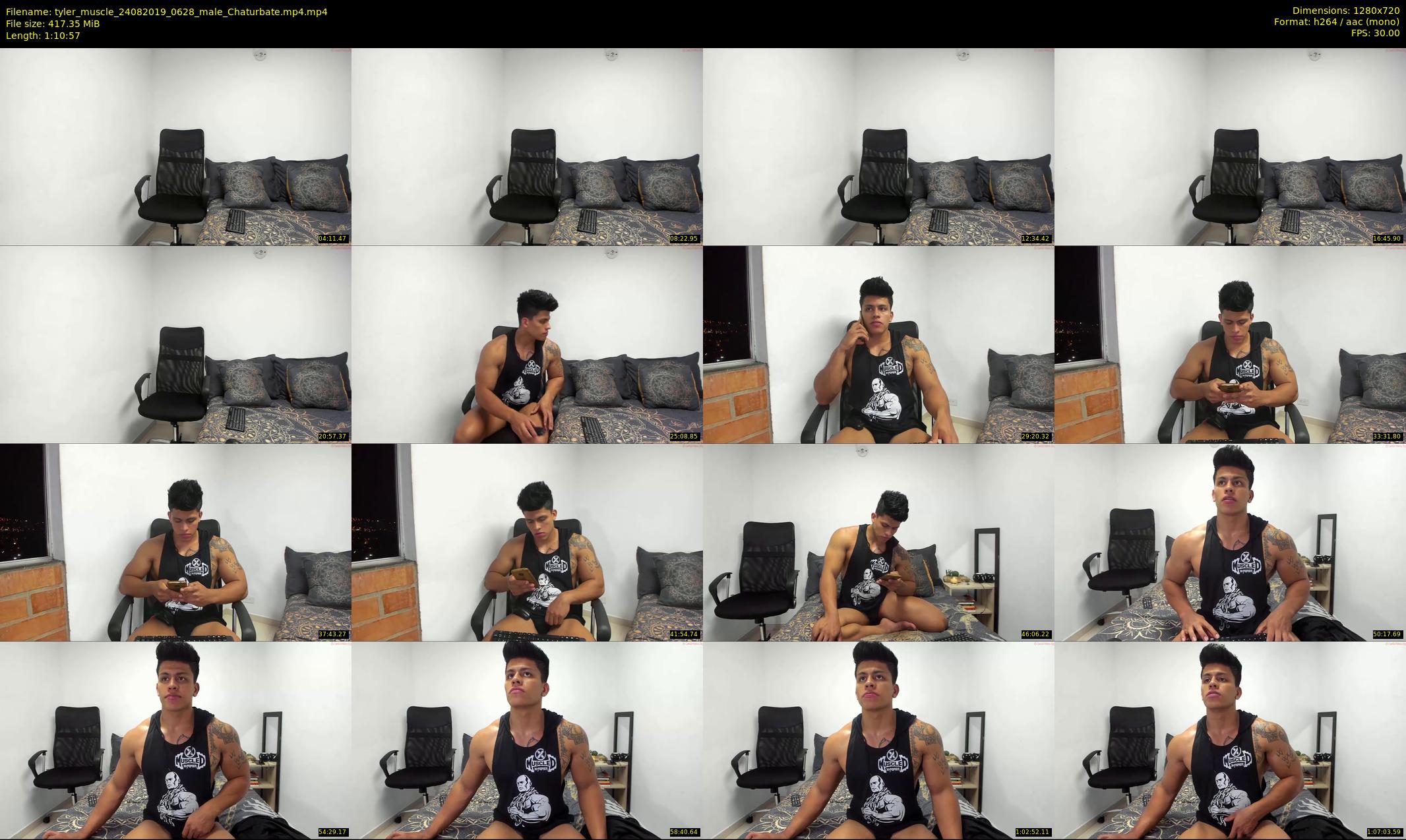 tyler_muscle — 71 minute Chaturbate male cam show recording, 720p, Aug 24, 2019
