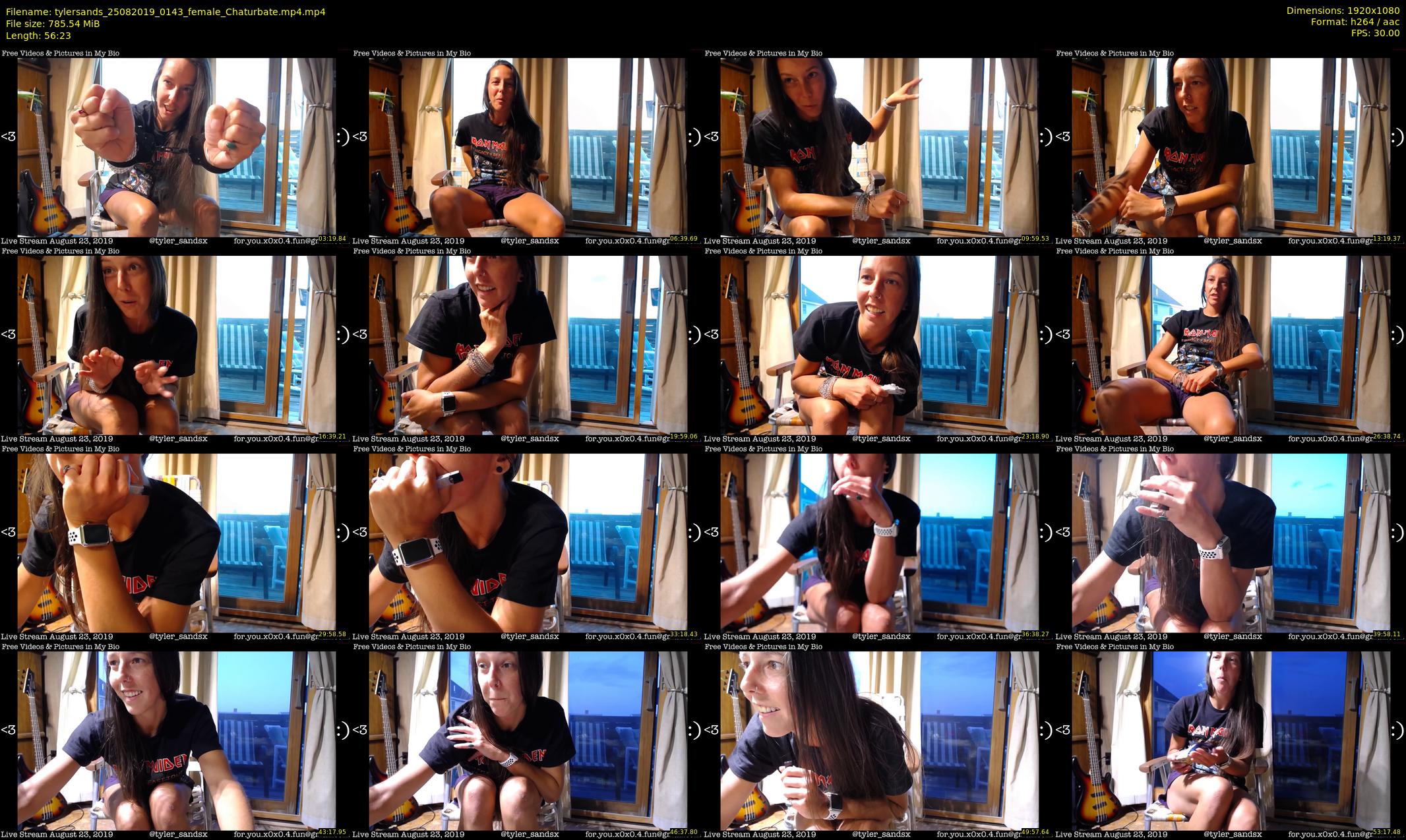 tylersands — 57 minute Chaturbate female cam show recording, 1080p, Aug 25, 2019