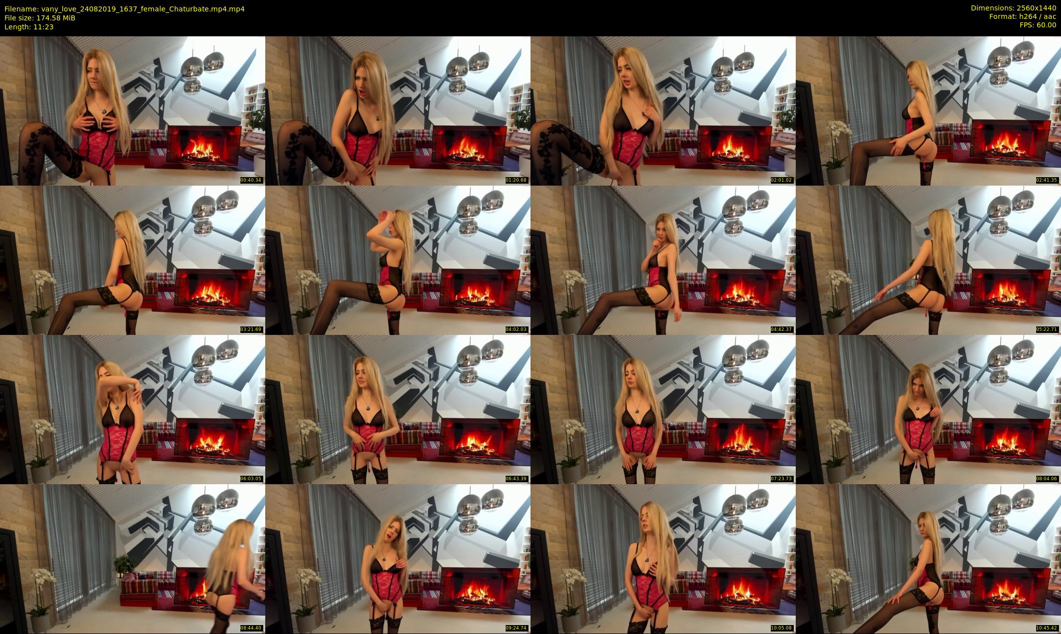 vany_love — 12 minute Chaturbate female cam show recording, 1080p, Aug 24, 2019