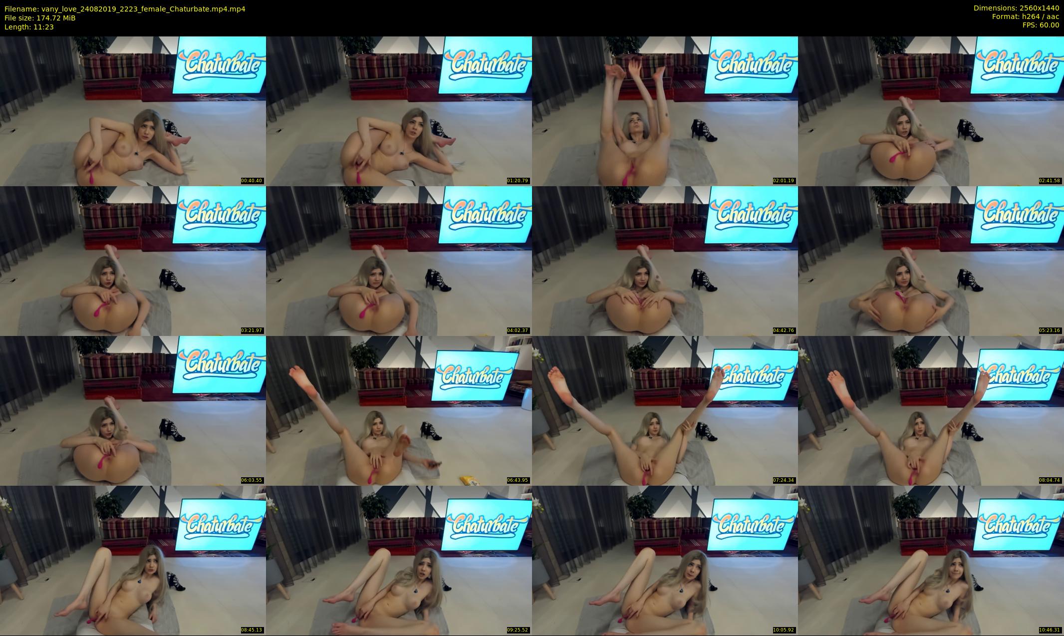 vany_love — 12 minute Chaturbate female cam show recording, 1080p, Aug 24, 2019