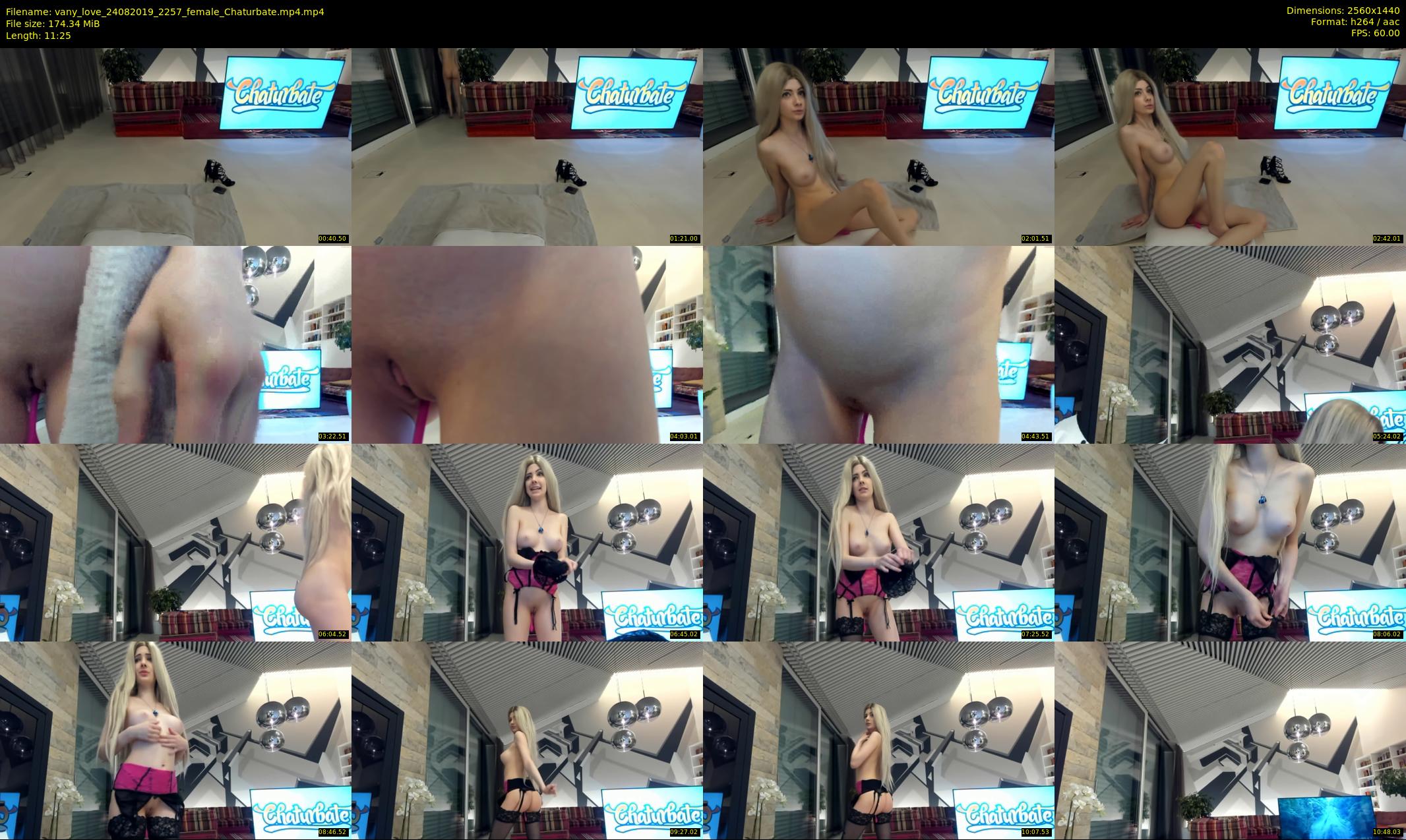 vany_love — 12 minute Chaturbate female cam show recording, 1080p, Aug 24, 2019