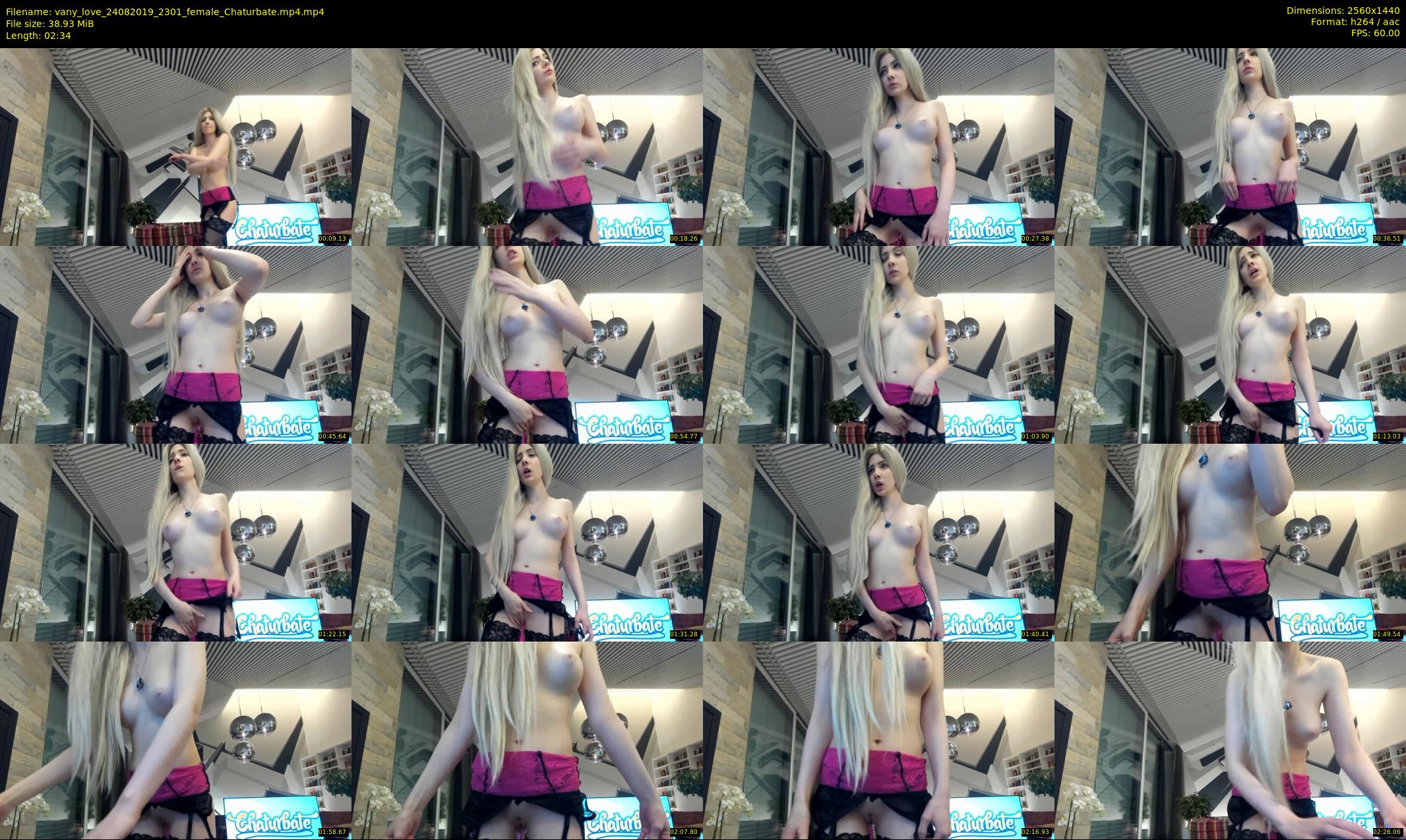 vany_love — 3 minute Chaturbate female cam show recording, 1080p, Aug 24, 2019