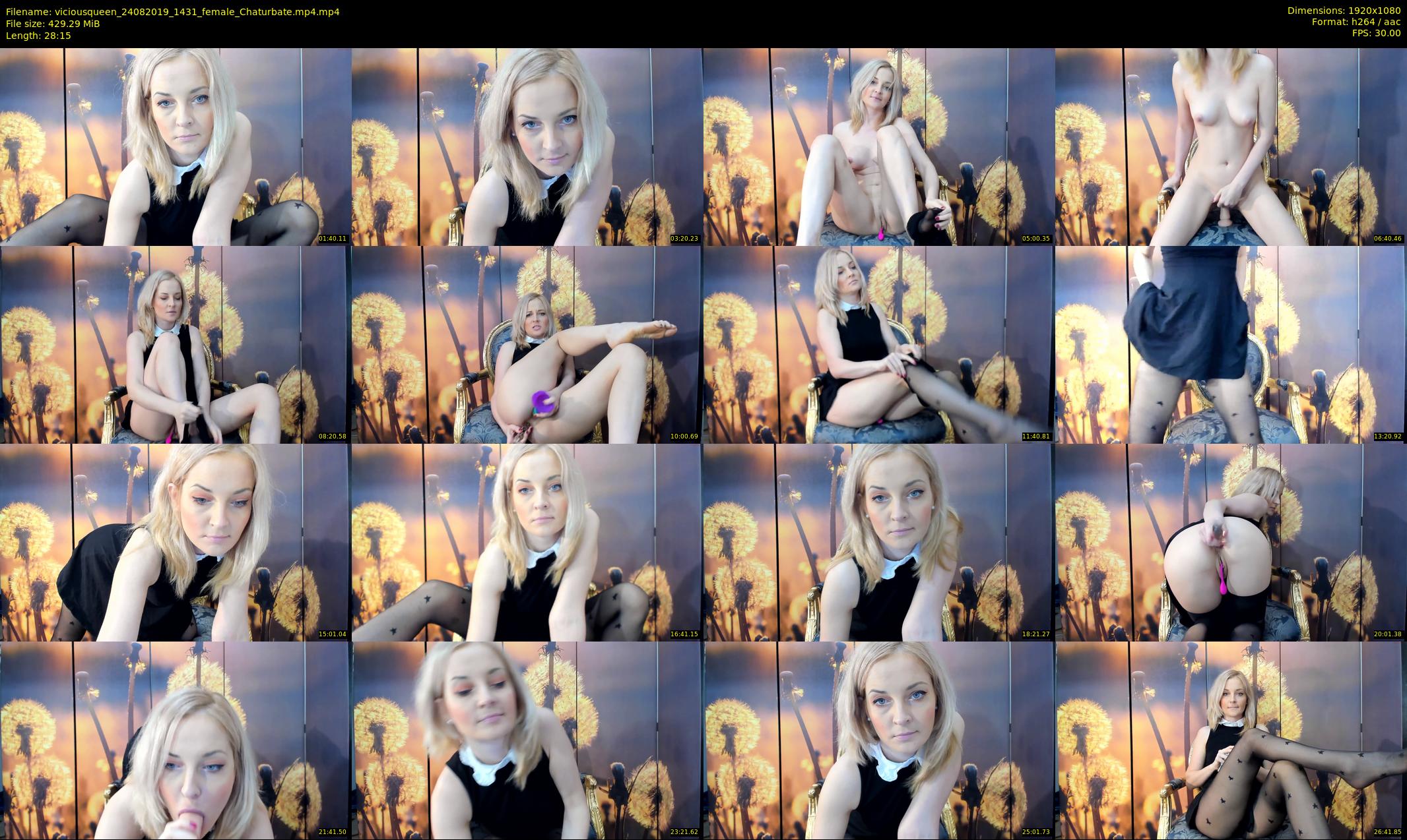viciousqueen — 29 minute Chaturbate female cam show recording, 1080p, Aug 24, 2019