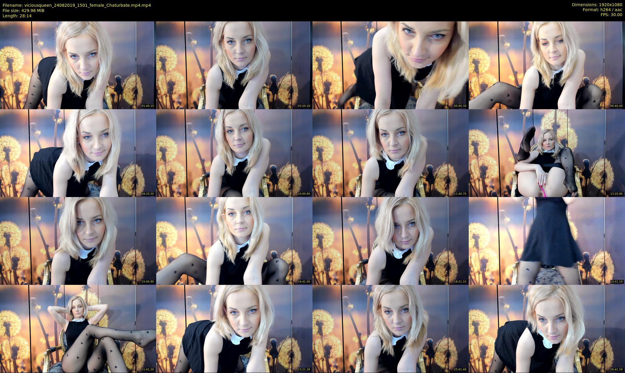 viciousqueen — 29 minute Chaturbate female cam show recording, 1080p, Aug 24, 2019