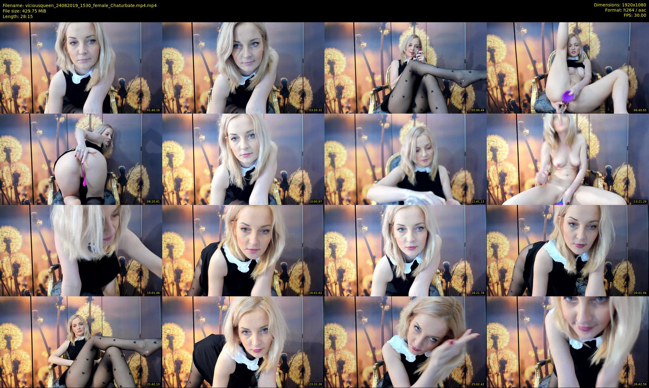 viciousqueen — 29 minute Chaturbate female cam show recording, 1080p, Aug 24, 2019