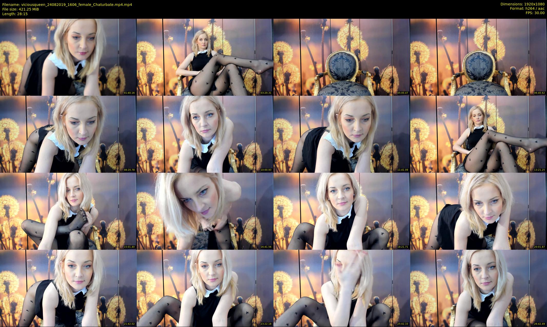 viciousqueen — 29 minute Chaturbate female cam show recording, 1080p, Aug 24, 2019