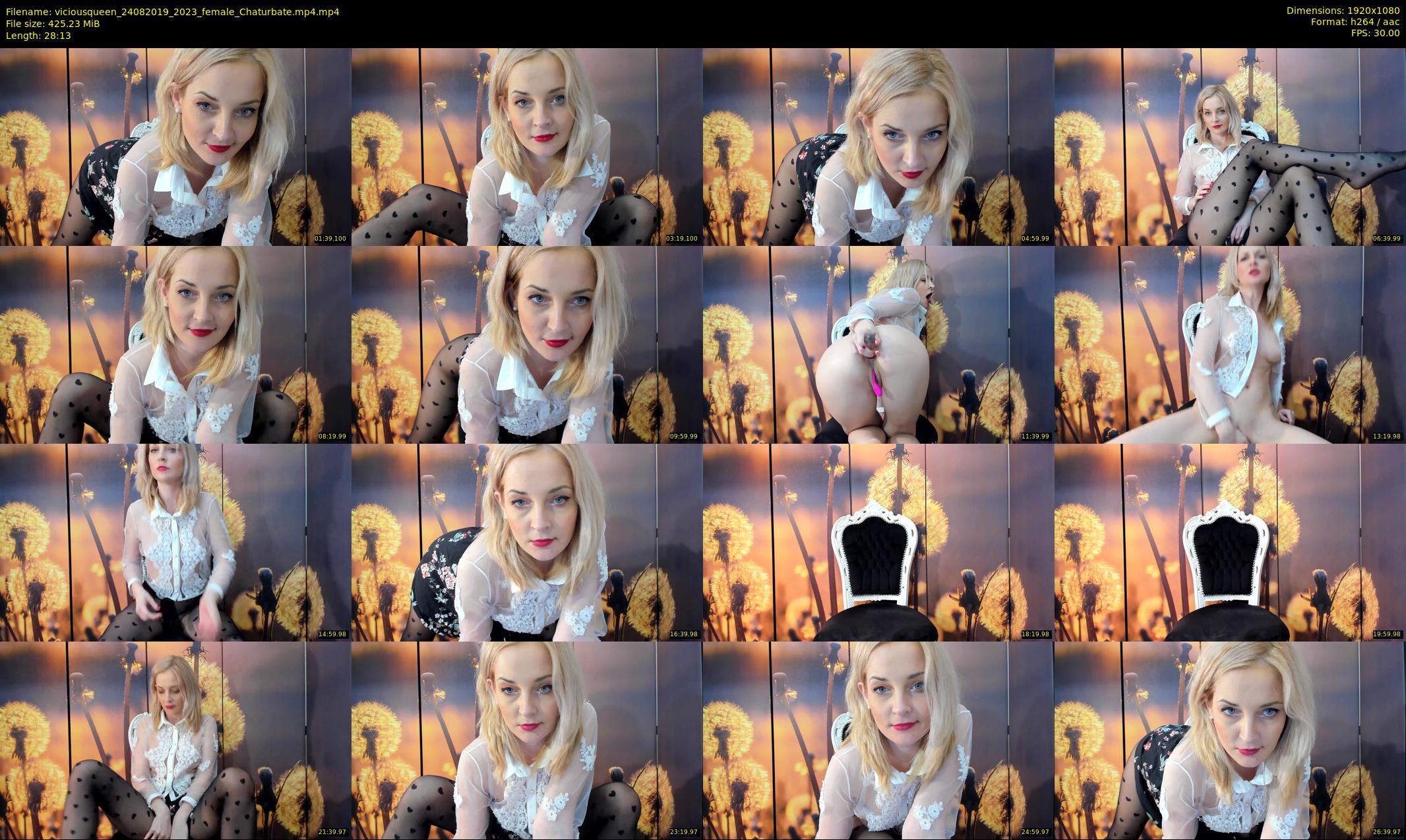 viciousqueen — 29 minute Chaturbate female cam show recording, 1080p, Aug 24, 2019