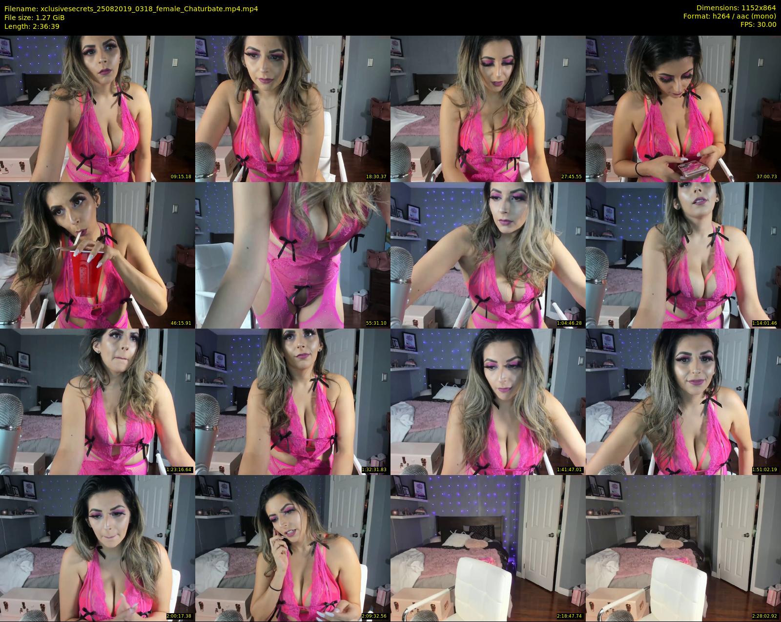 xclusivesecrets — 157 minute Chaturbate female cam show recording, 720p, Aug 25, 2019