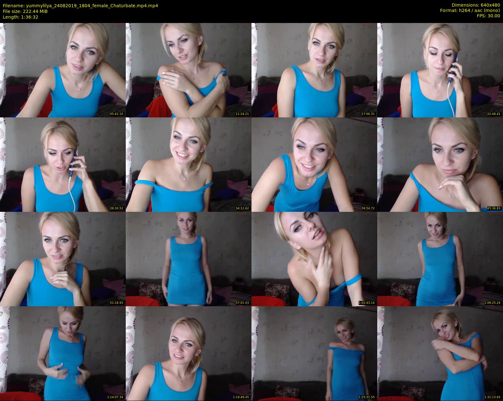 yummylilya — 97 minute Chaturbate female cam show recording, 480p, Aug 24, 2019