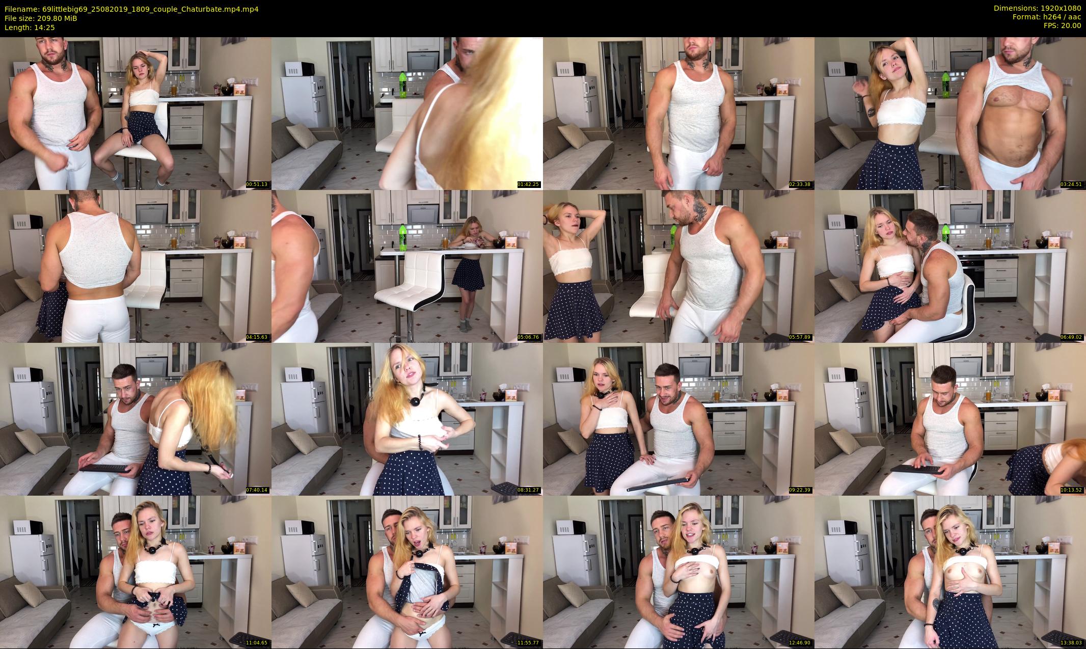 69littlebig69 — 15 minute Chaturbate couple cam show recording, 1080p, Aug 25, 2019
