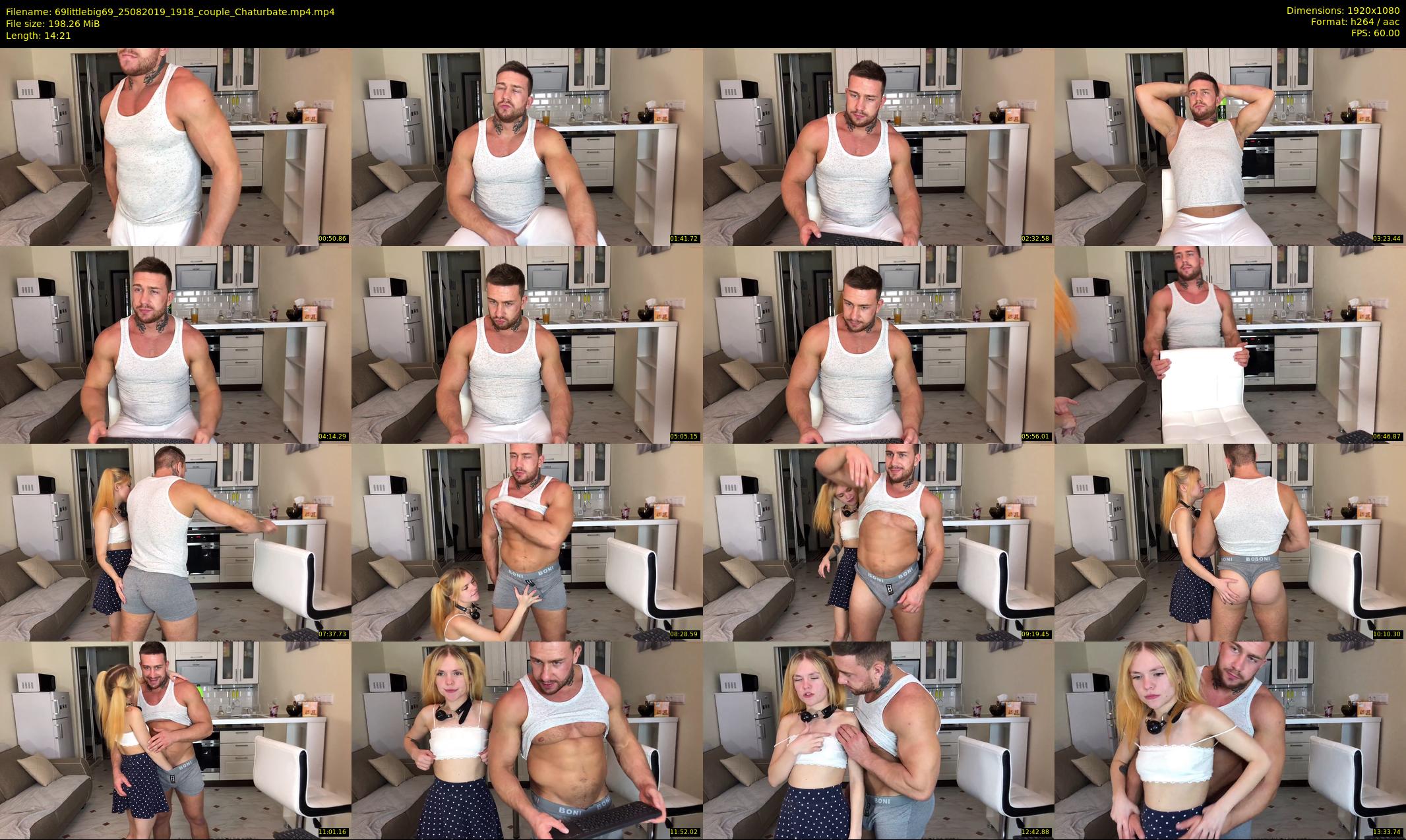 69littlebig69 — 15 minute Chaturbate couple cam show recording, 1080p, Aug 25, 2019
