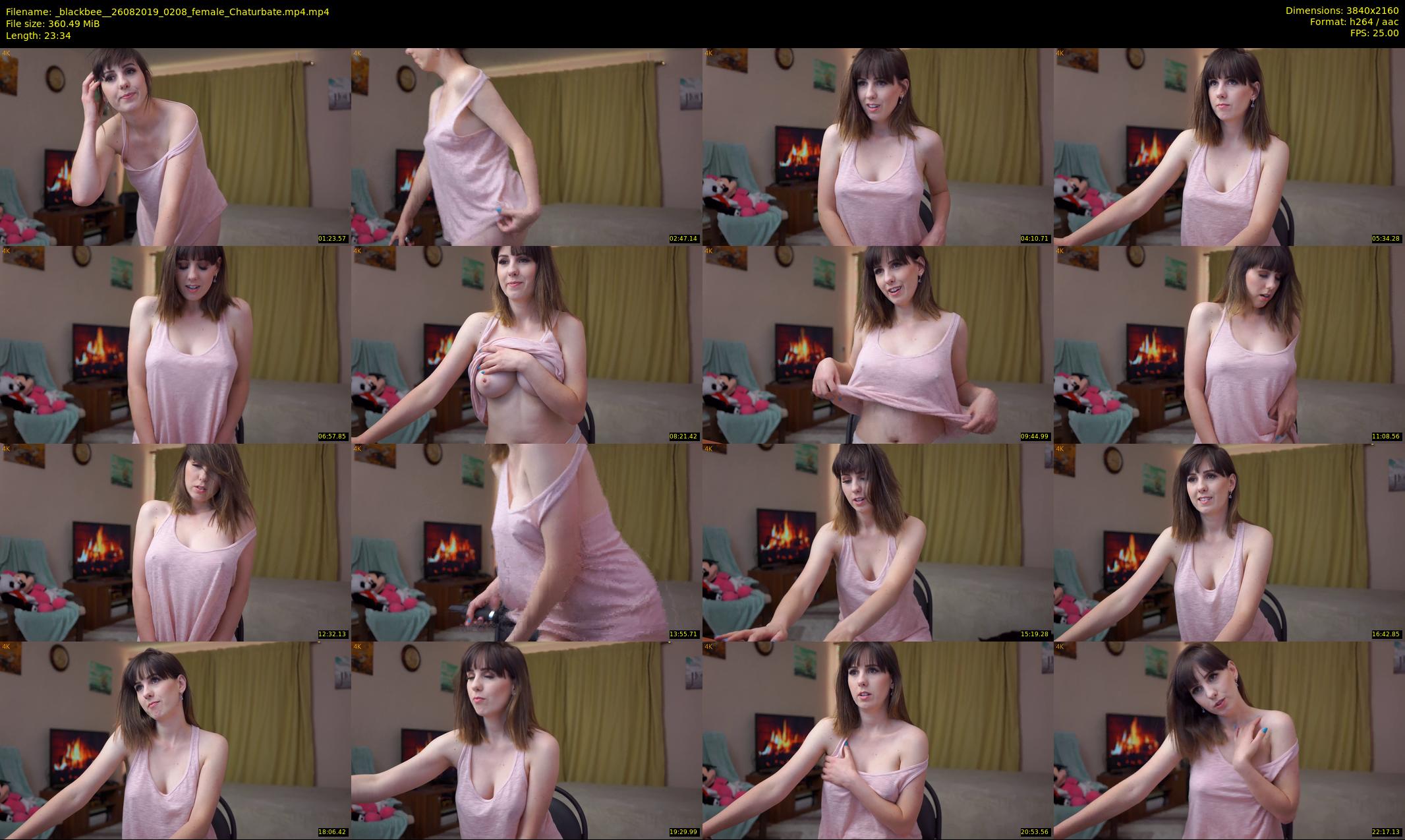 _blackbee_ — 24 minute Chaturbate female cam show recording, 4K, Aug 26, 2019