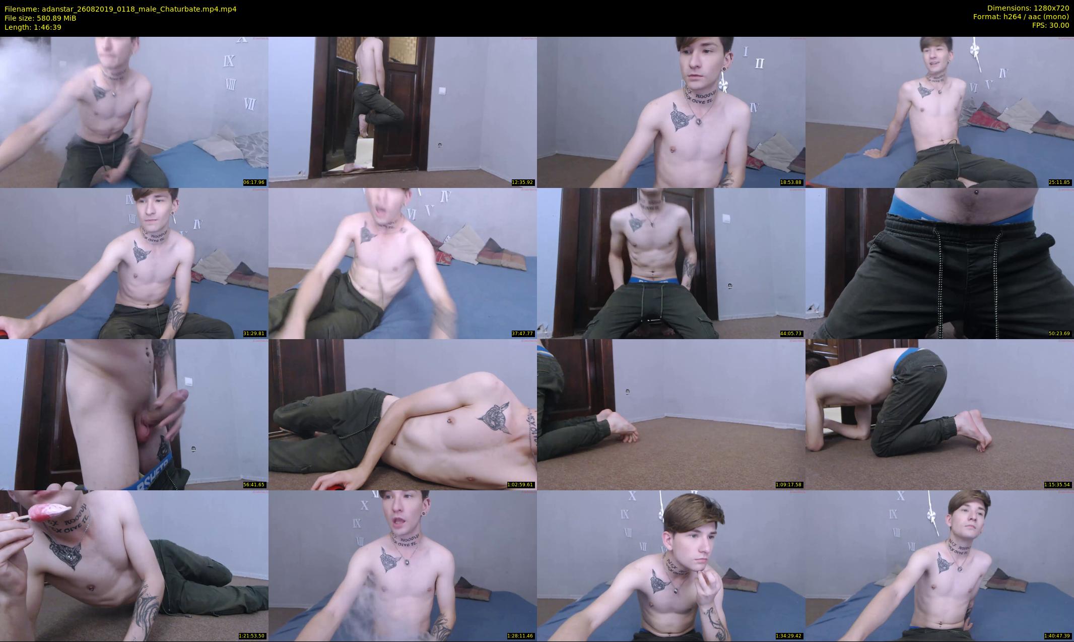 adanstar — 107 minute Chaturbate male cam show recording, 720p, Aug 26, 2019