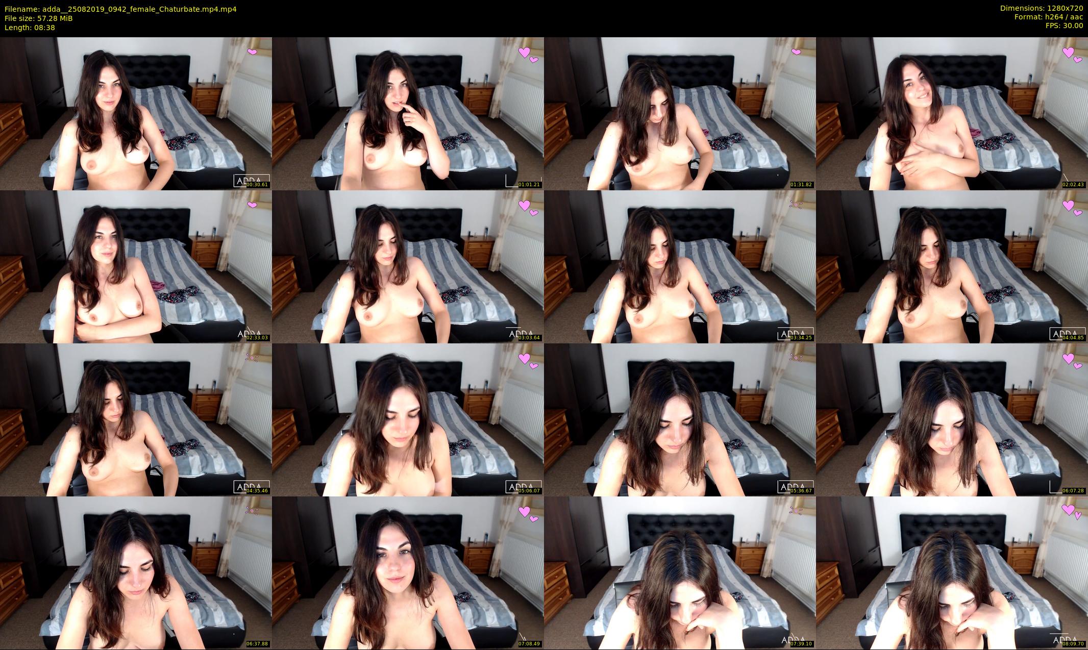 adda_ — 9 minute Chaturbate female cam show recording, 720p, Aug 25, 2019