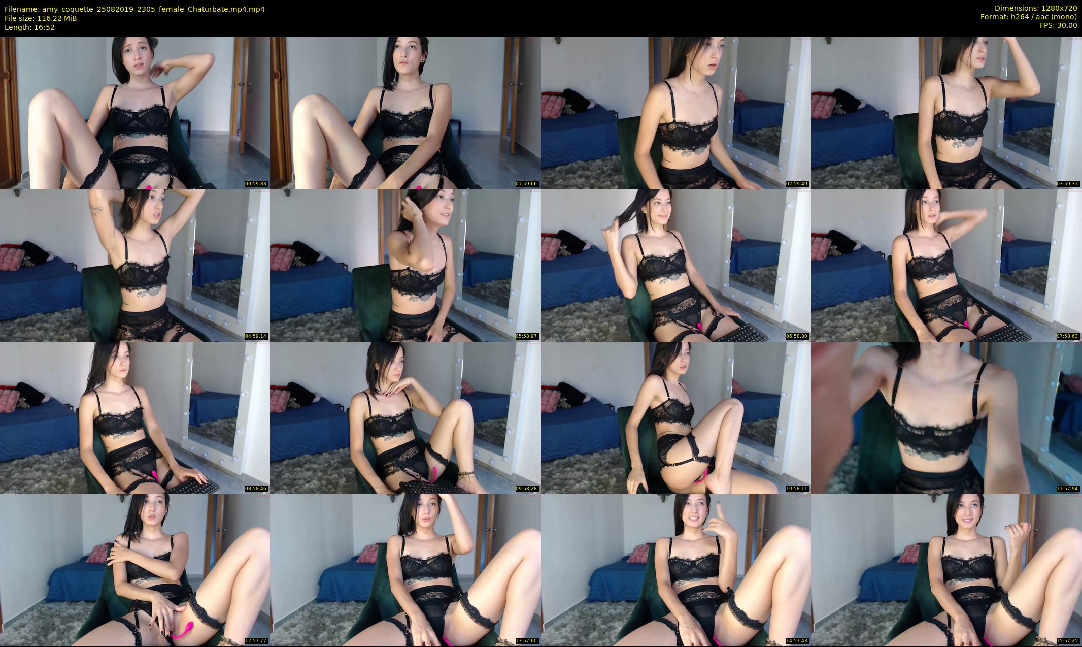 amy_coquette — 17 minute Chaturbate female cam show recording, 720p, Aug 25, 2019