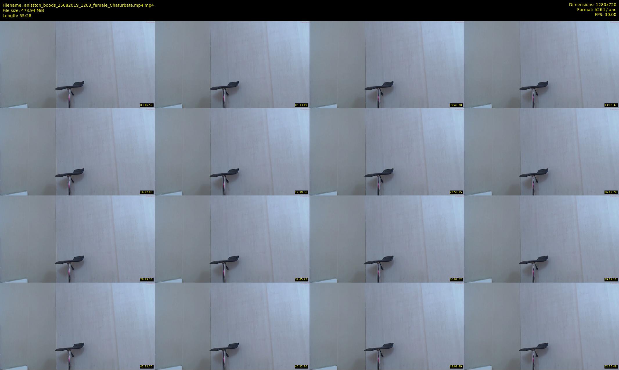 anisston_boods — 56 minute Chaturbate female cam show recording, 720p, Aug 25, 2019