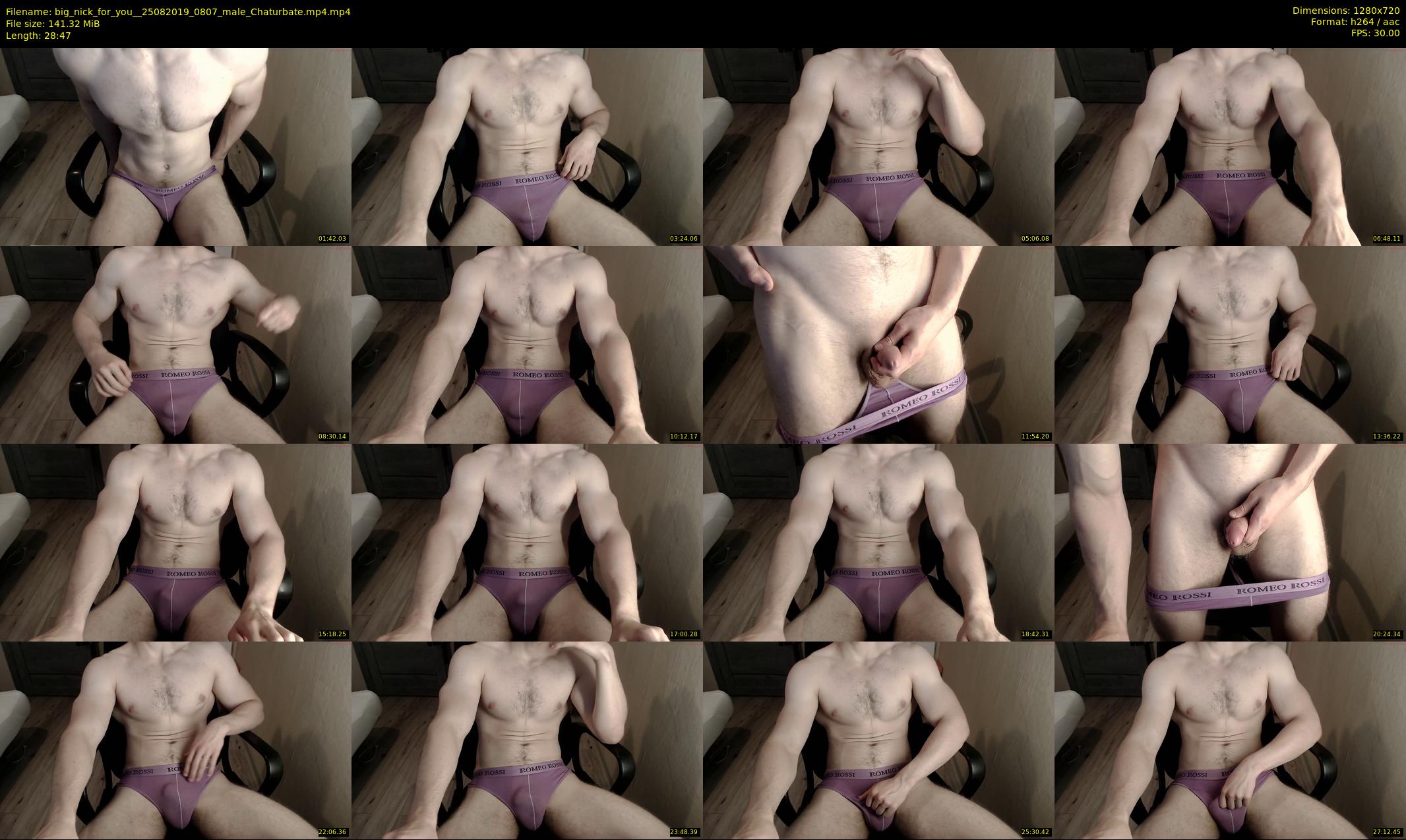 big_nick_for_you_ — 29 minute Chaturbate male cam show recording, 720p, Aug 25, 2019
