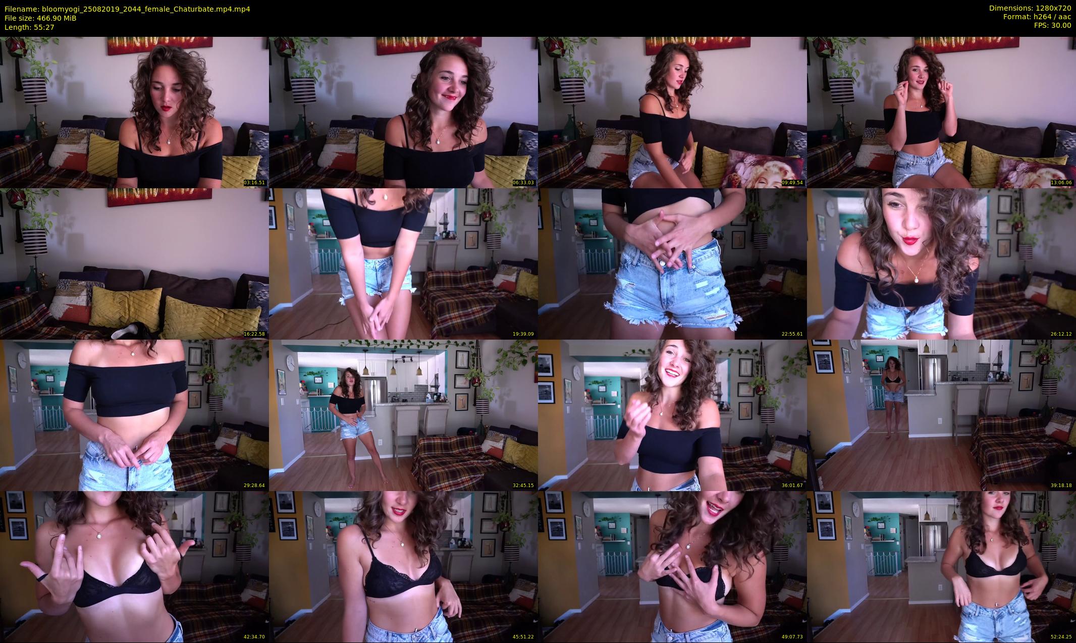 bloomyogi — 56 minute Chaturbate female cam show recording, 720p, Aug 25, 2019