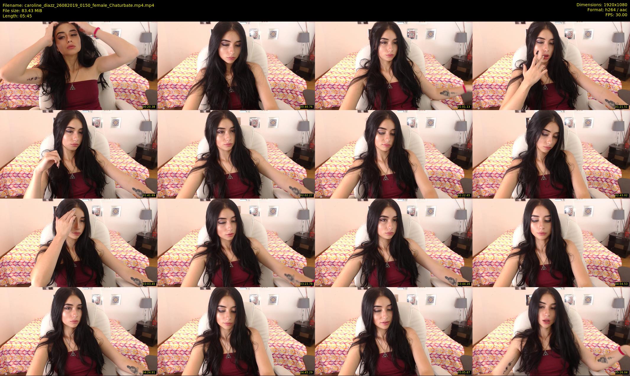 caroline_diazz — 6 minute Chaturbate female cam show recording, 1080p, Aug 26, 2019